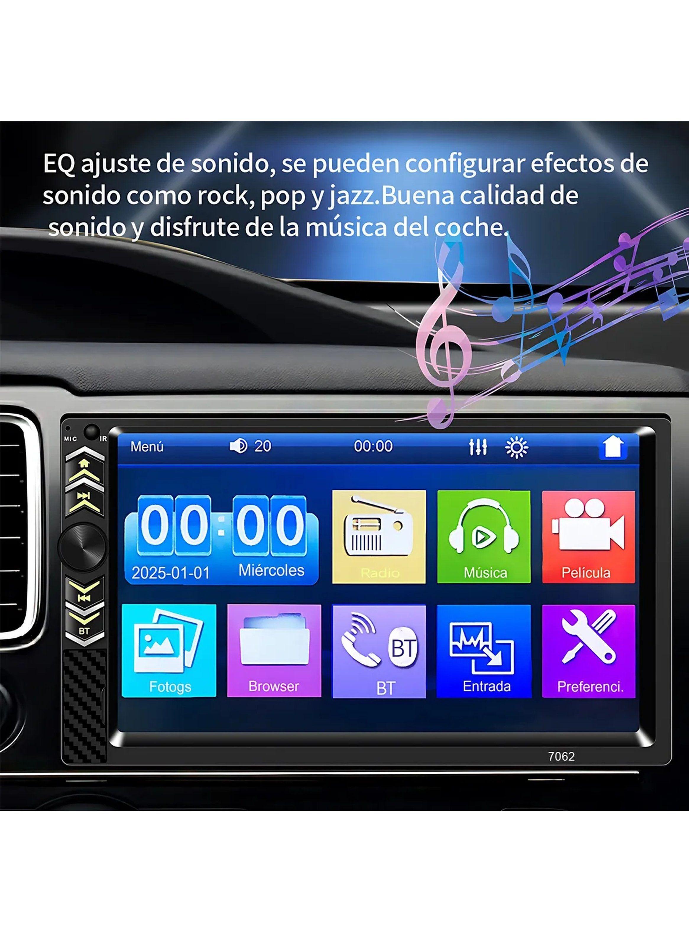 Reproductor Multimedia para Vehículos Pantalla Táctil 7 Pulgadas Bluetooth USB-4