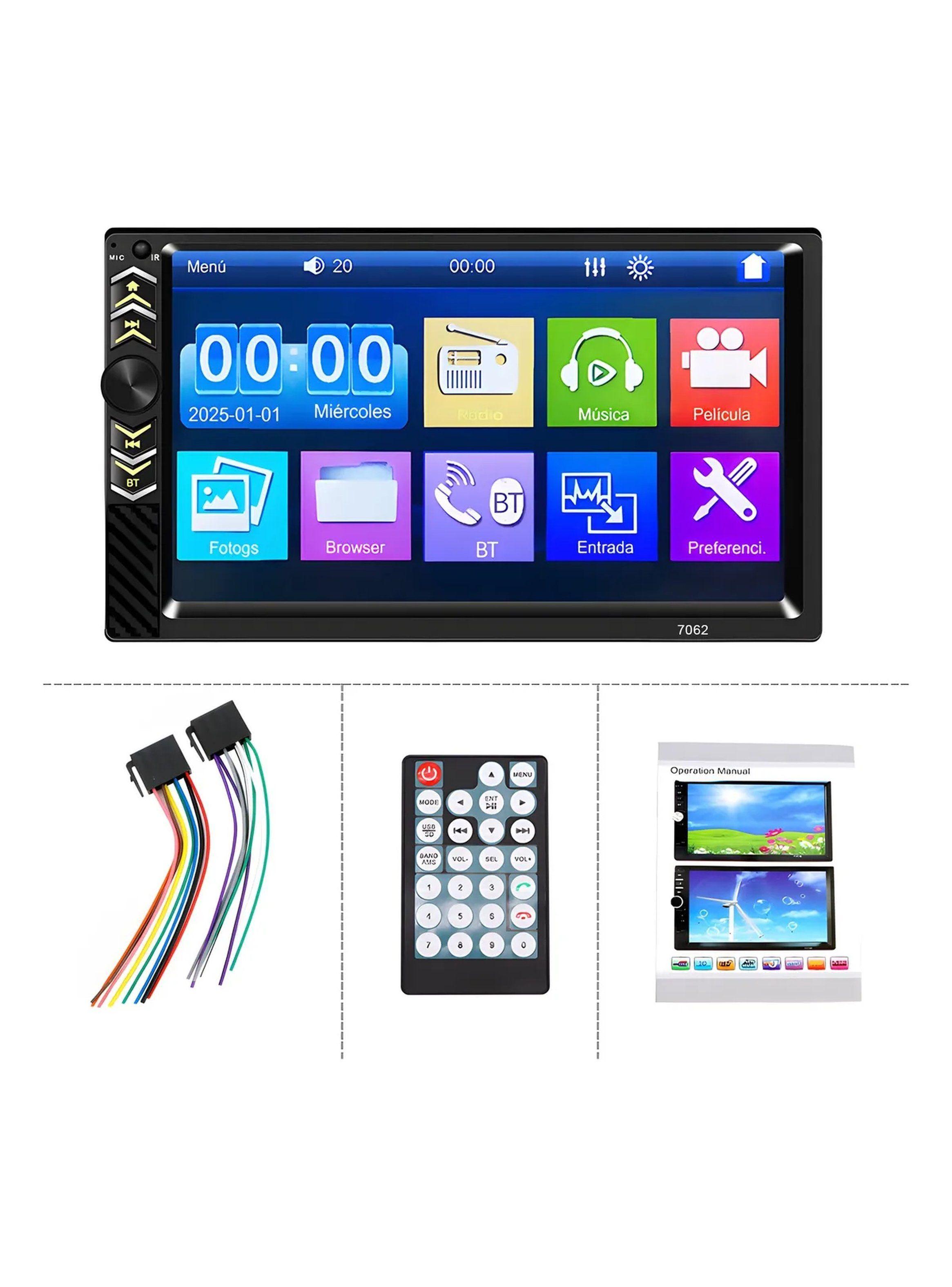 Reproductor Multimedia para Vehículos Pantalla Táctil 7 Pulgadas Bluetooth USB-7