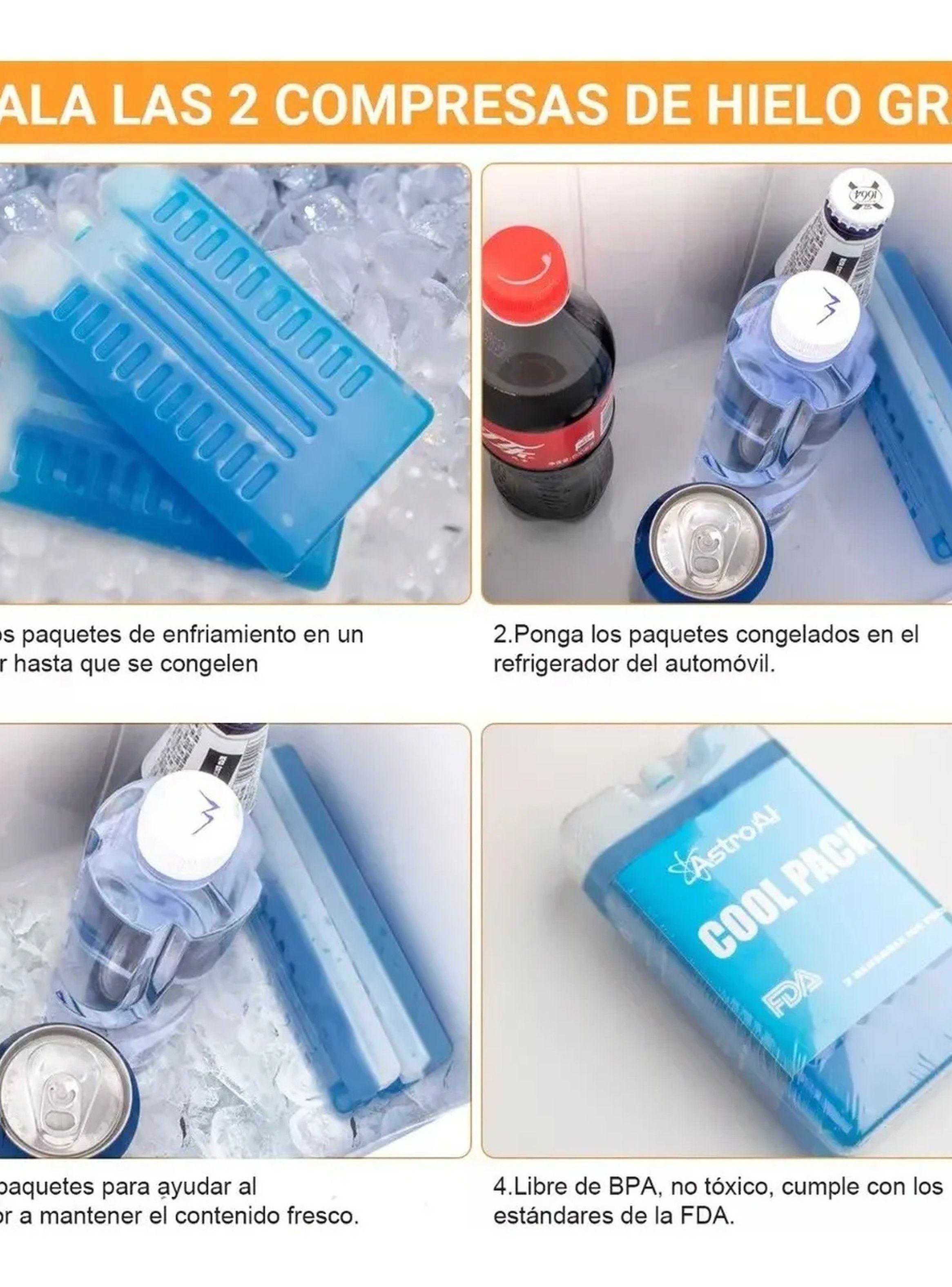 Nevera Eléctrica Portátil 32L Con Compresas Frías-2