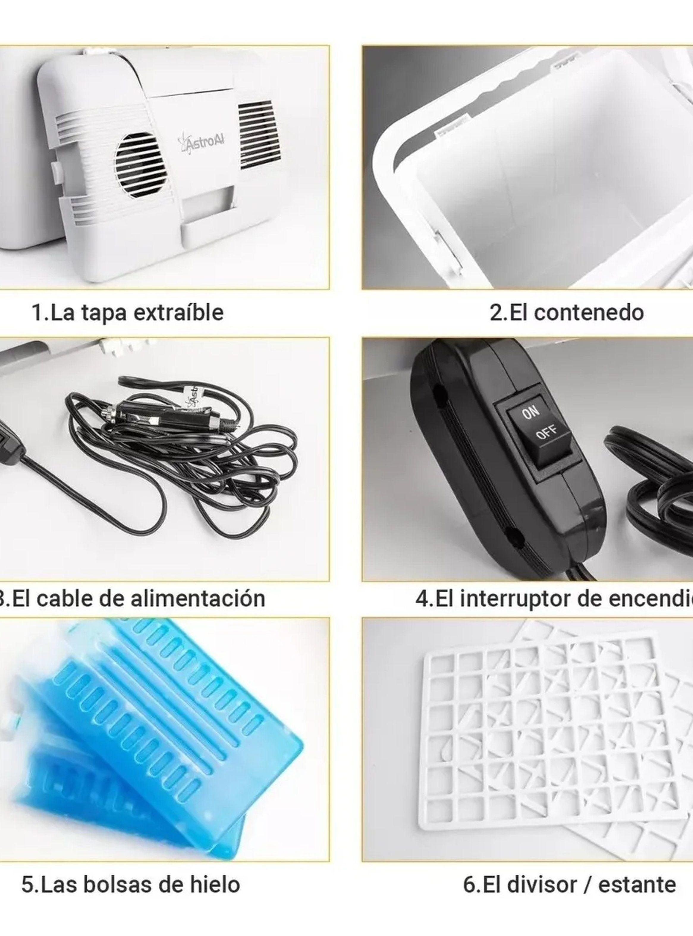 Nevera Eléctrica Portátil 32L Con Compresas Frías-3