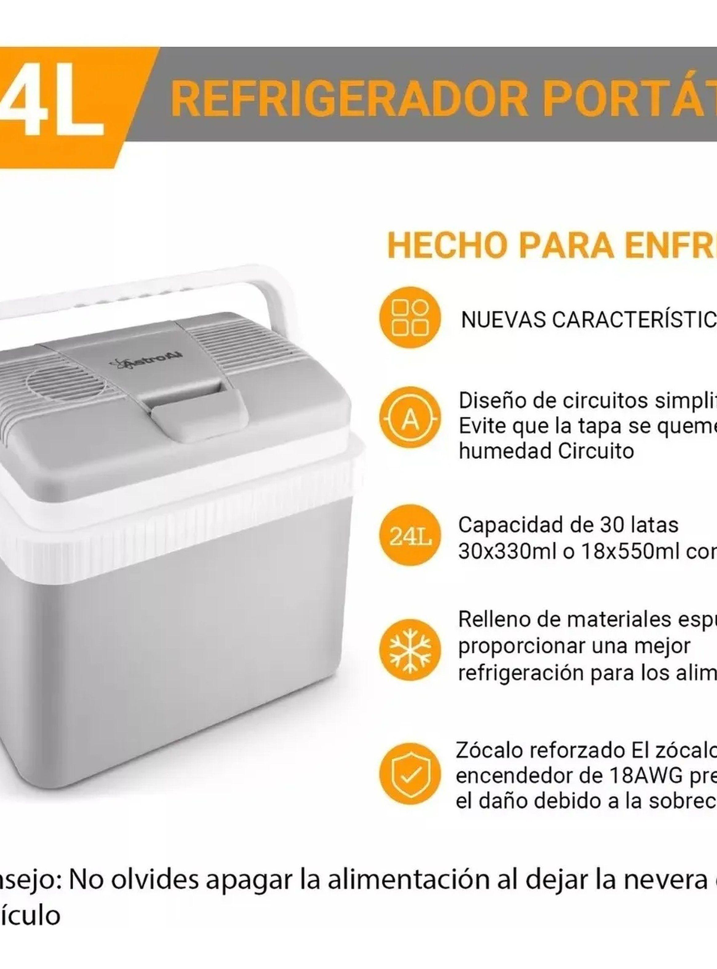 Nevera Eléctrica Portátil 32L Con Compresas Frías-5
