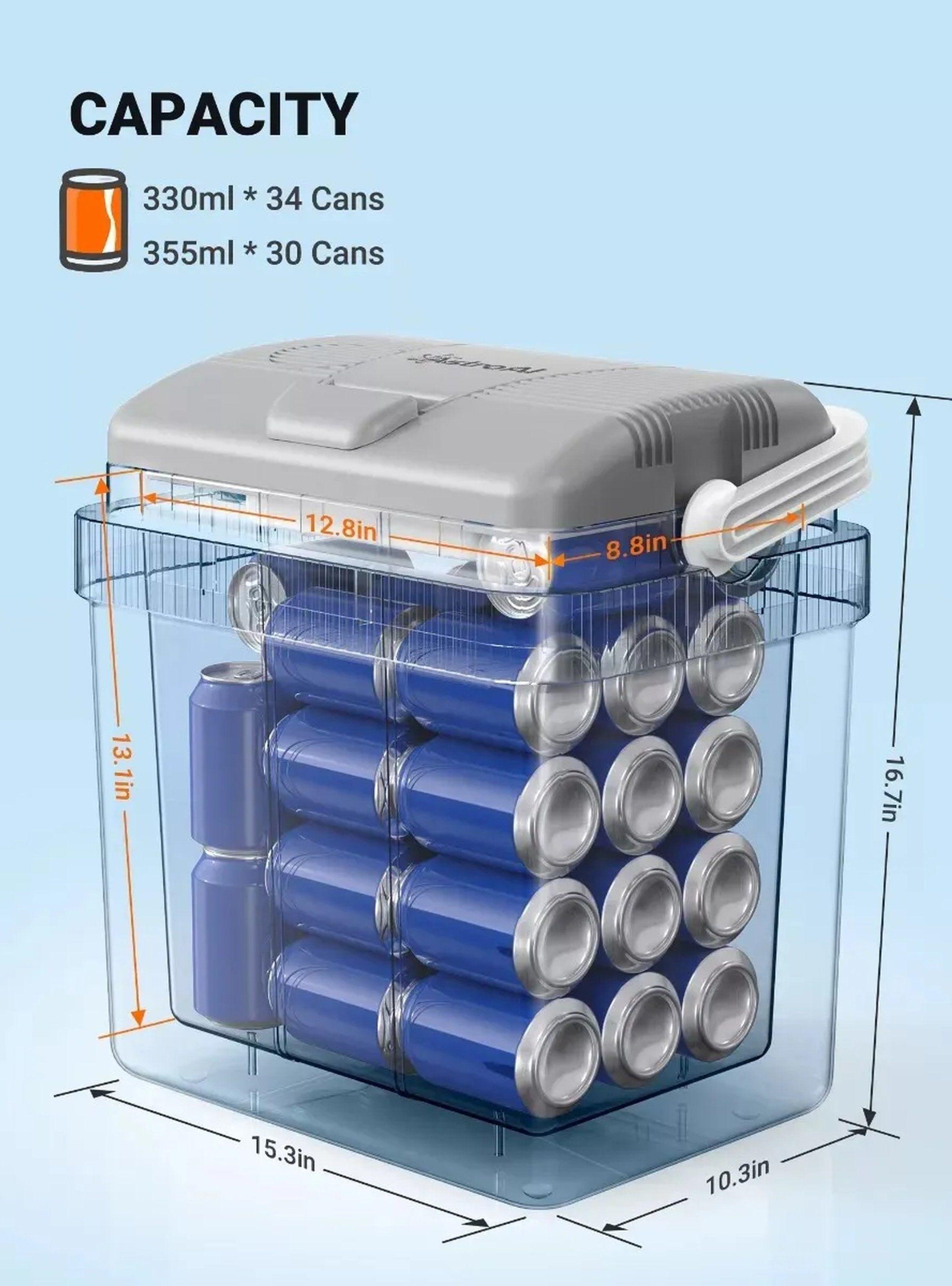 Nevera Eléctrica Portátil 32L Con Compresas Frías-7