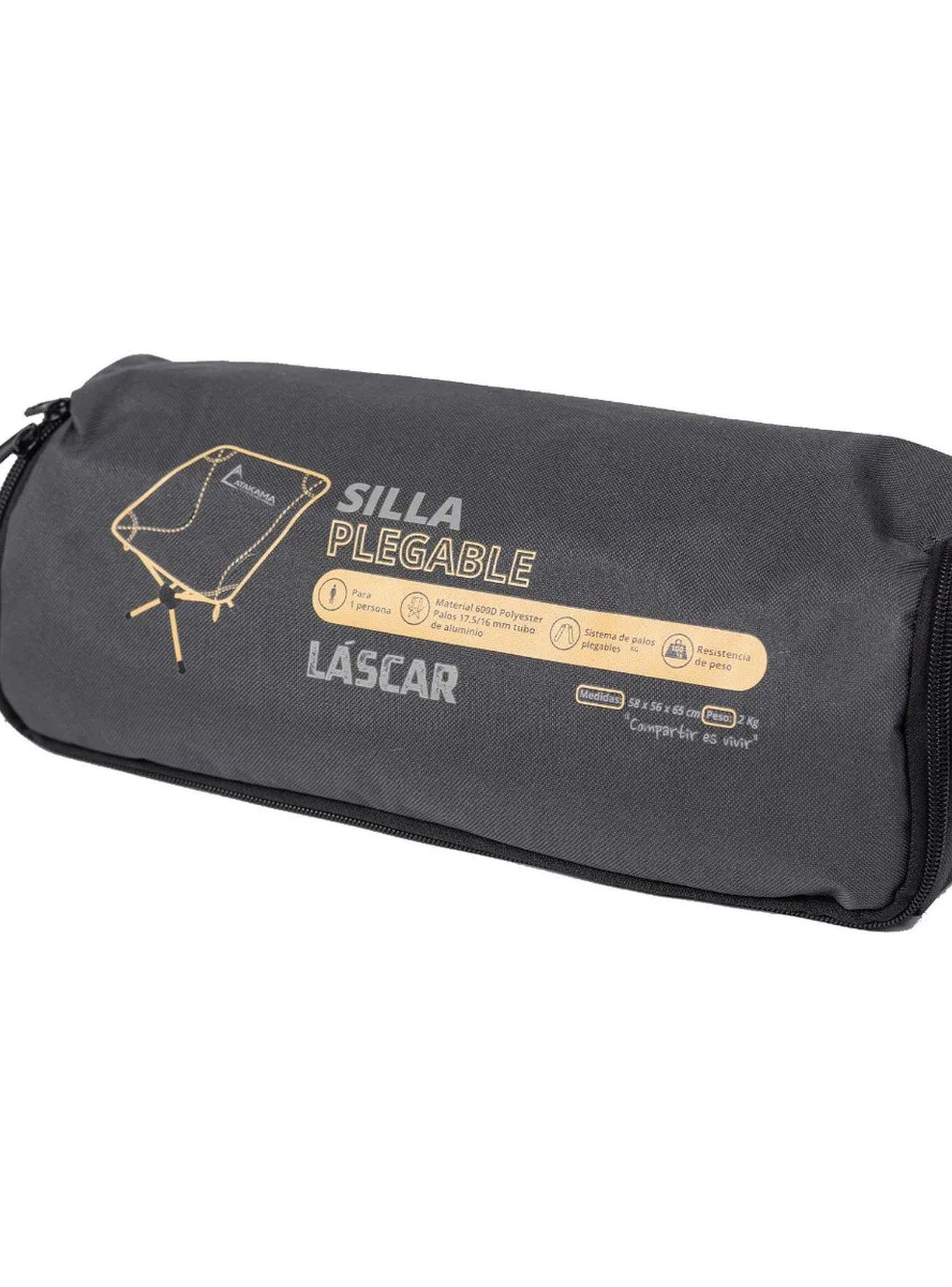 Silla Plegable Portátil Aluminio Ligero Resistente Camping-4