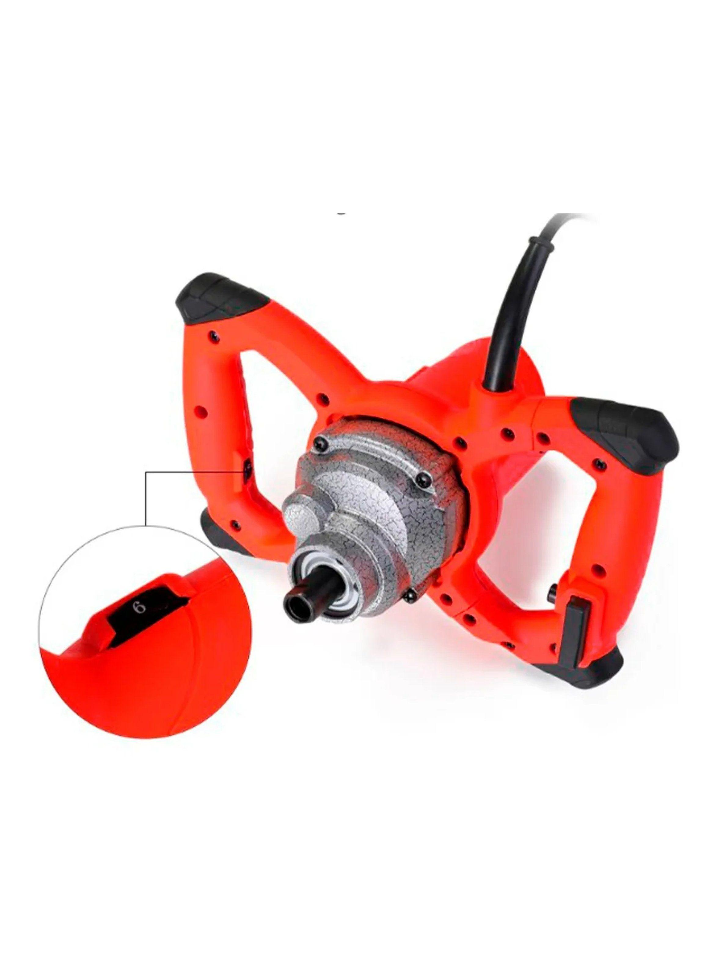 Mezclador Eléctrico de Cemento y Pintura 2100W Ajustable-2