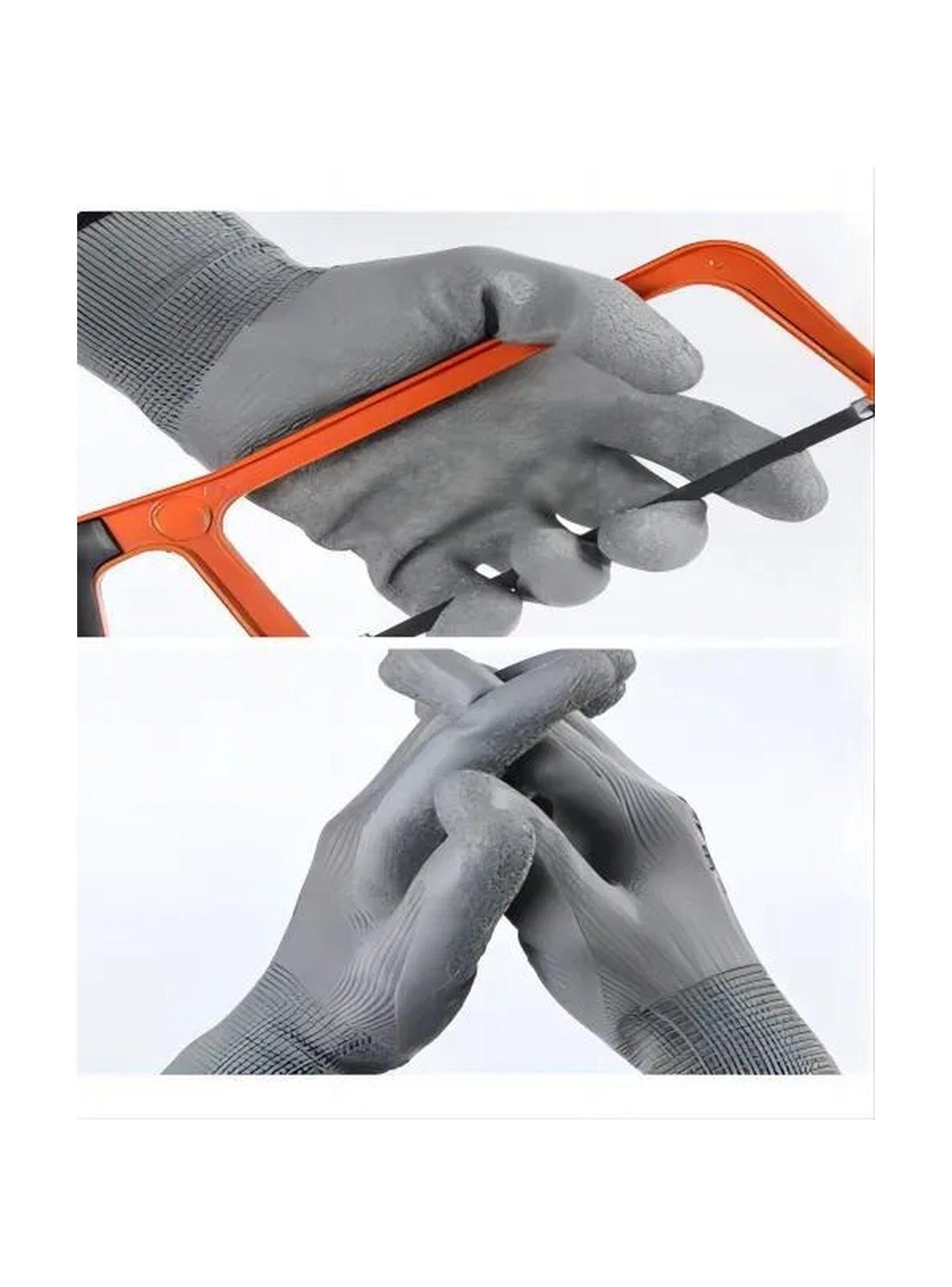 Guantes de Trabajo Resistentes Pack 12 Pares Gris-5