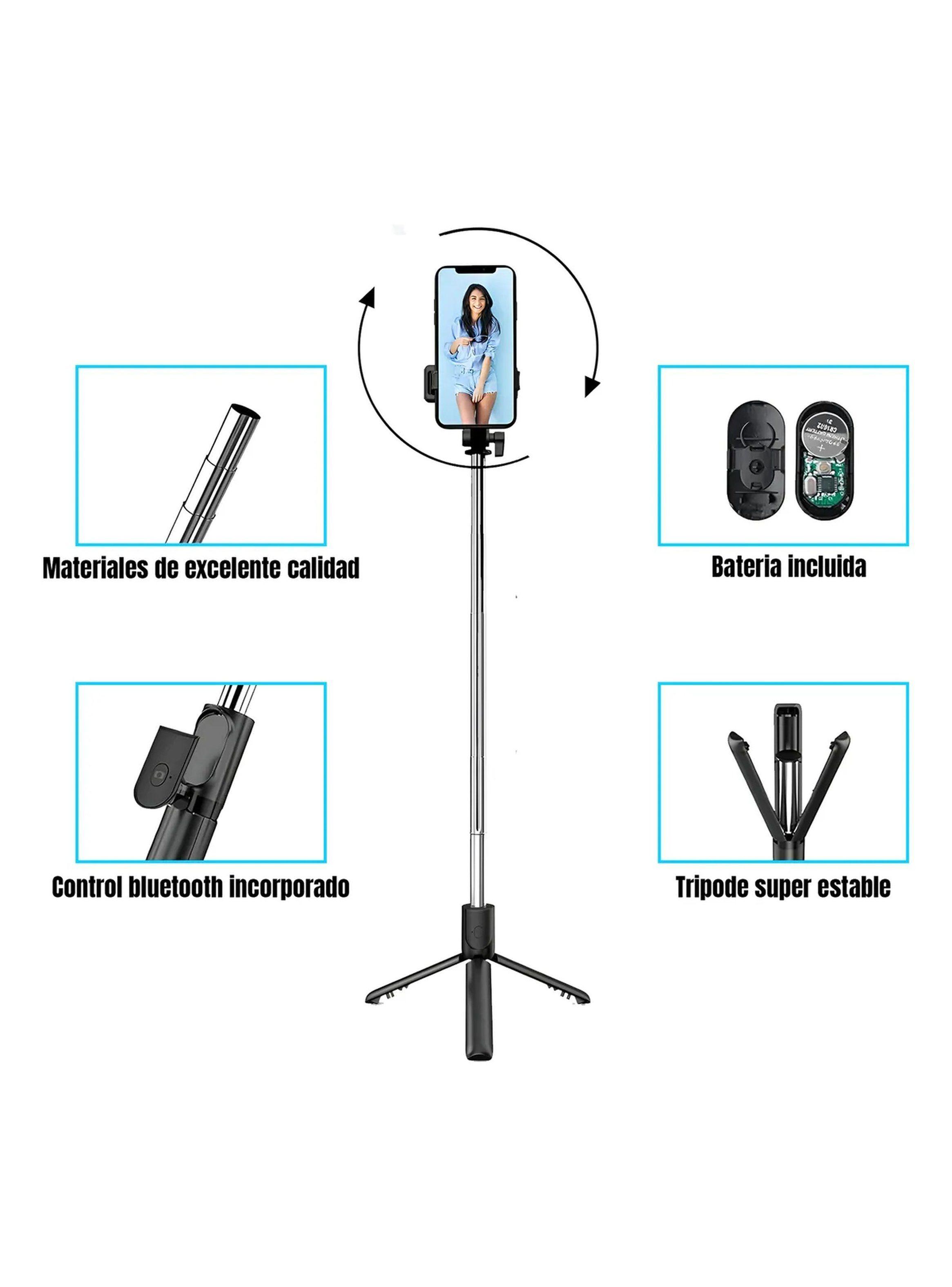 Trípode Selfie Stick Extensible con Control Remoto Ajustable-4