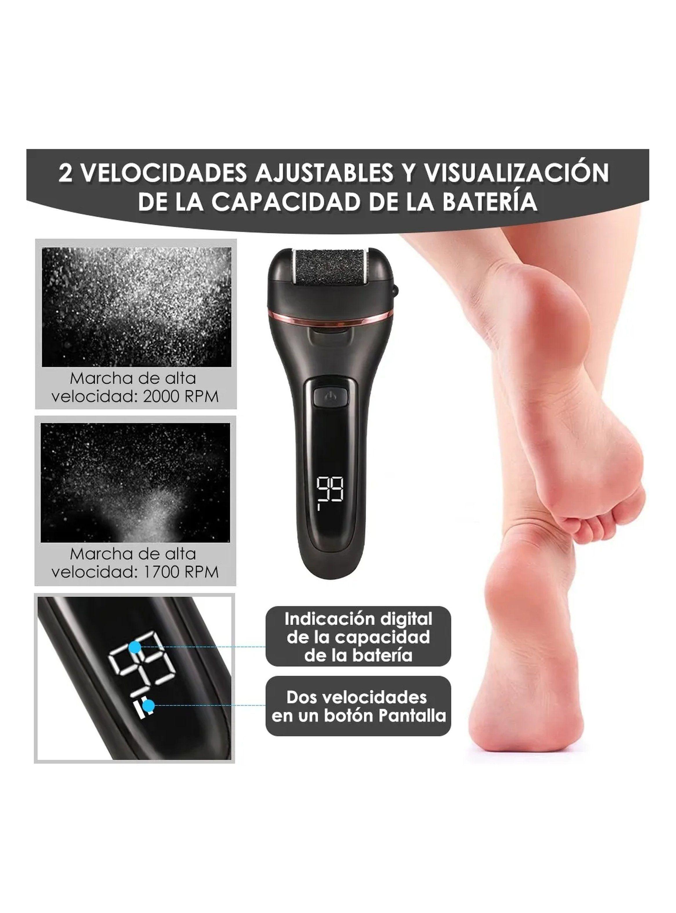 Removedor de Callos Eléctrico Impermeable Ajustable Pantalla Digital-2