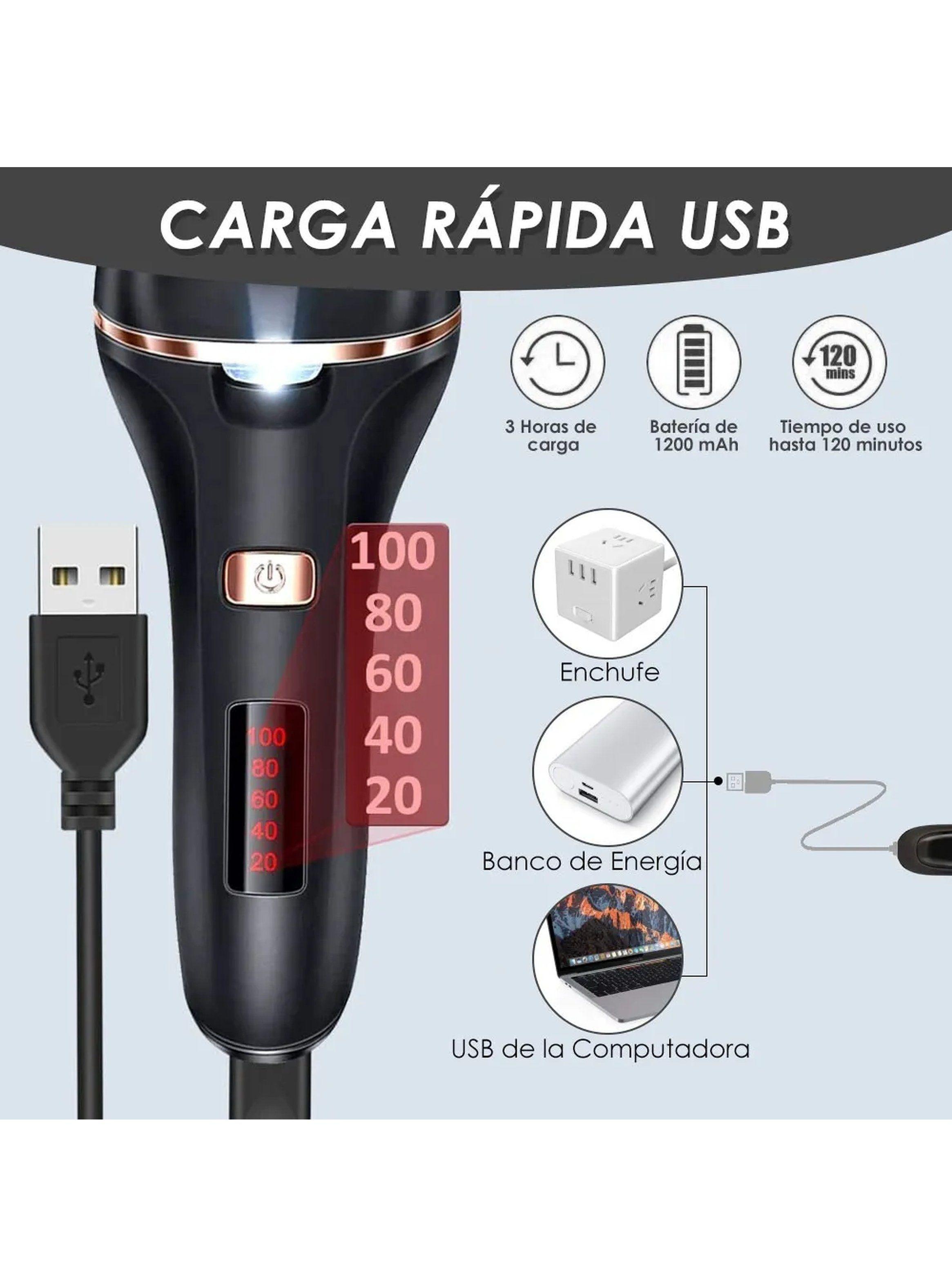 Removedor de Callos Eléctrico Impermeable Ajustable Pantalla Digital-3