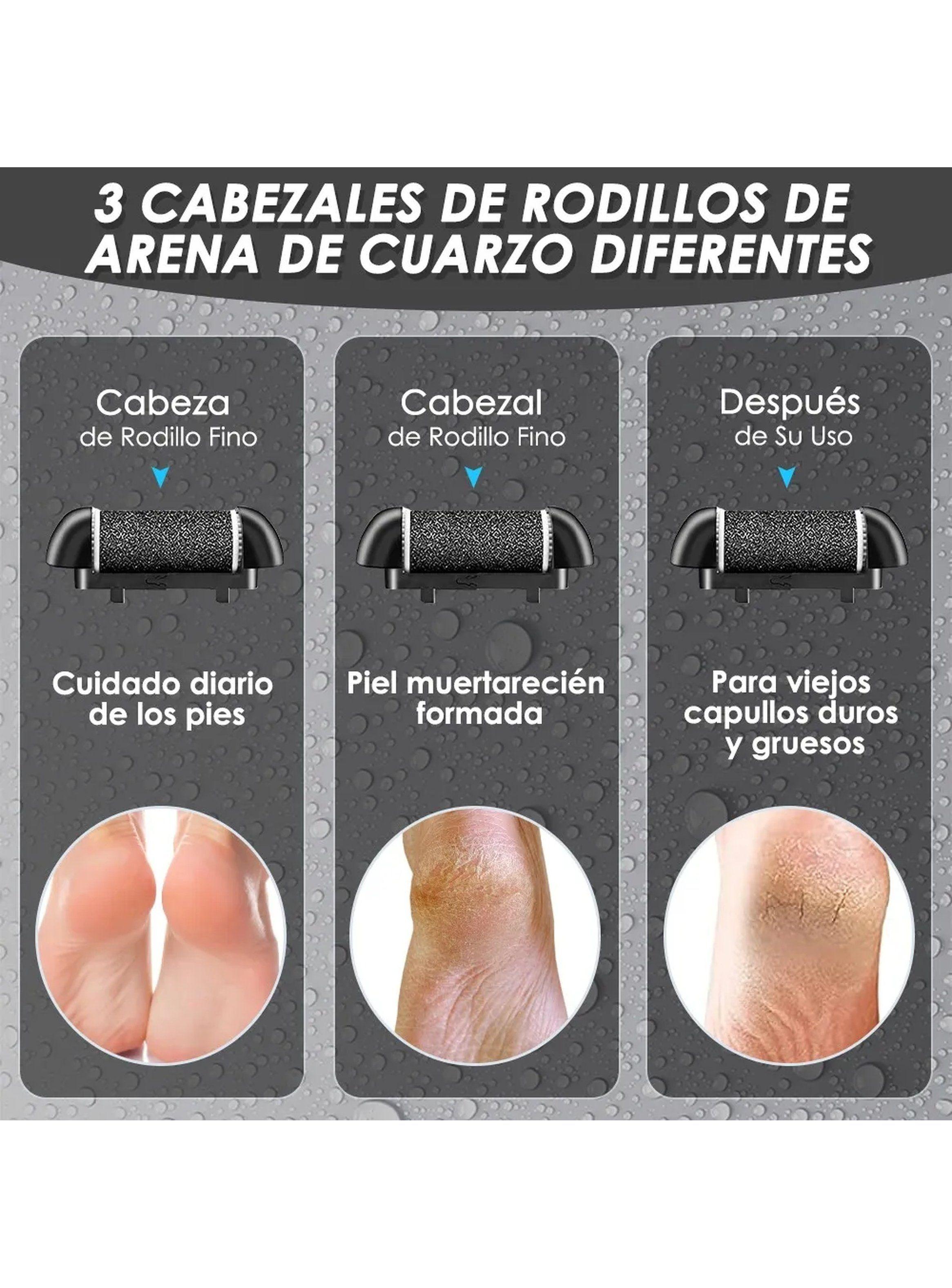 Removedor de Callos Eléctrico Impermeable Ajustable Pantalla Digital-5