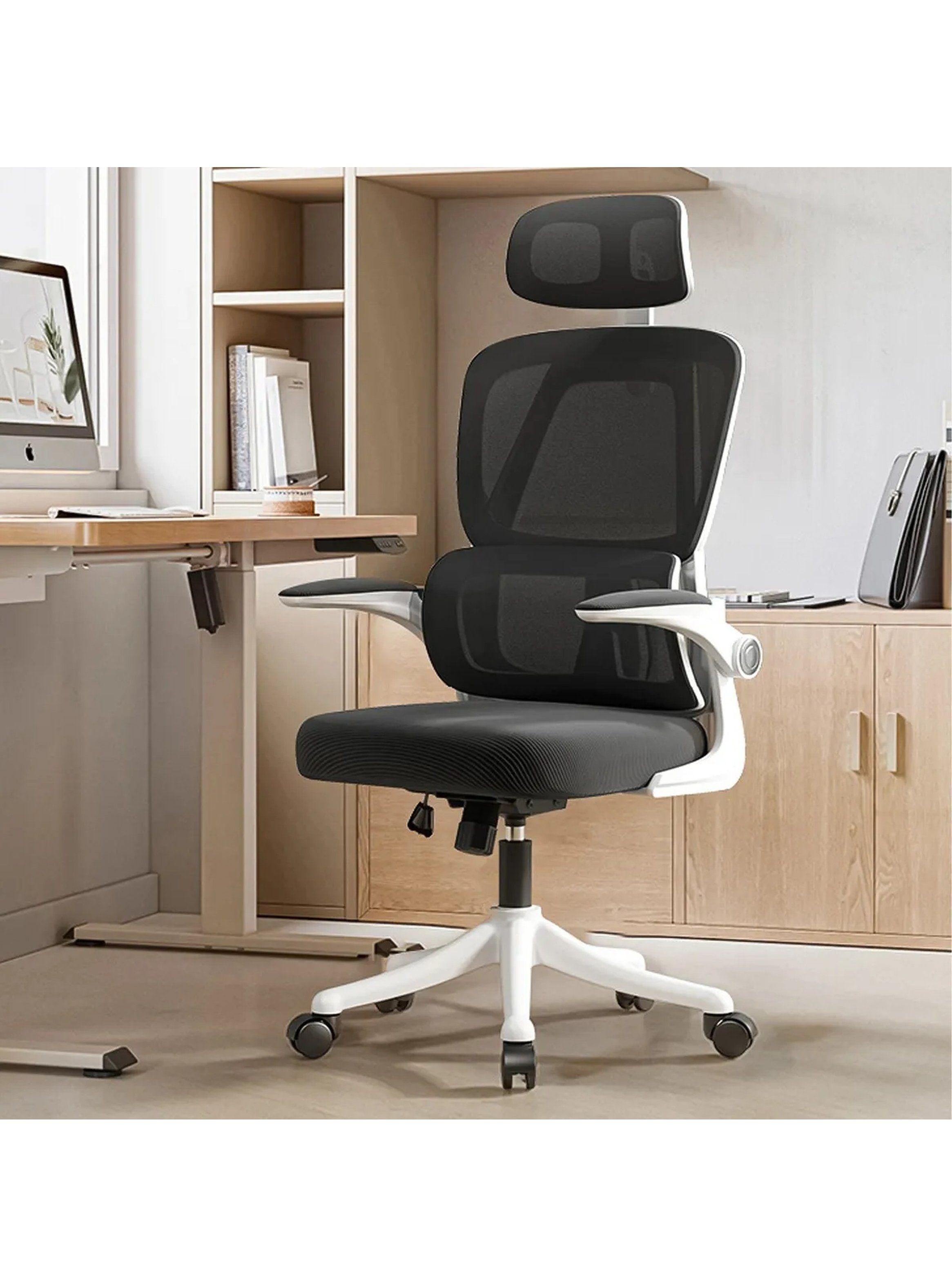 Silla de Oficina Ergonómica Ajustable Respaldo Lumbar y Reposacabezas-8