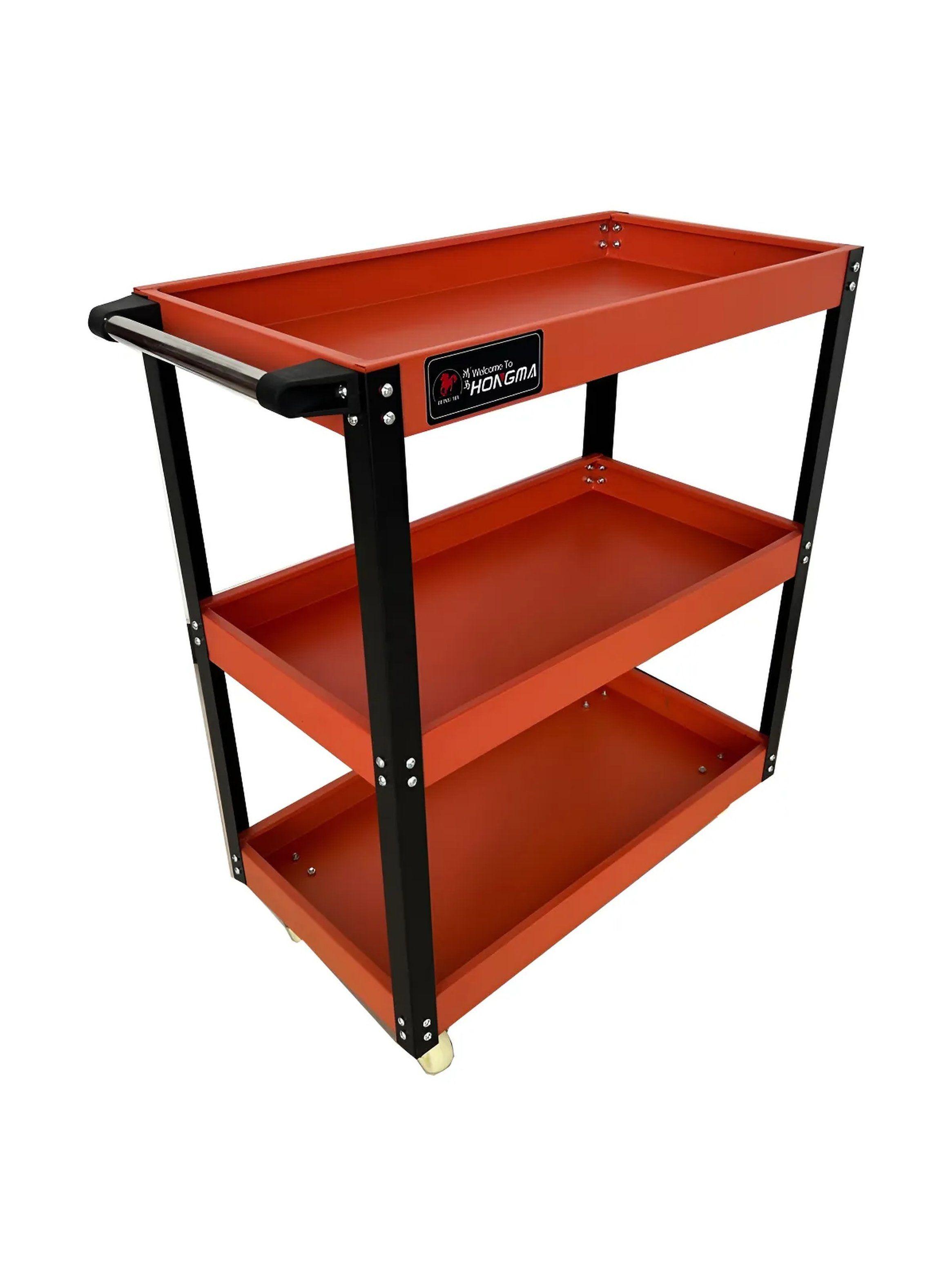 Carro de Herramientas de Metal 3 Niveles con Ruedas-0