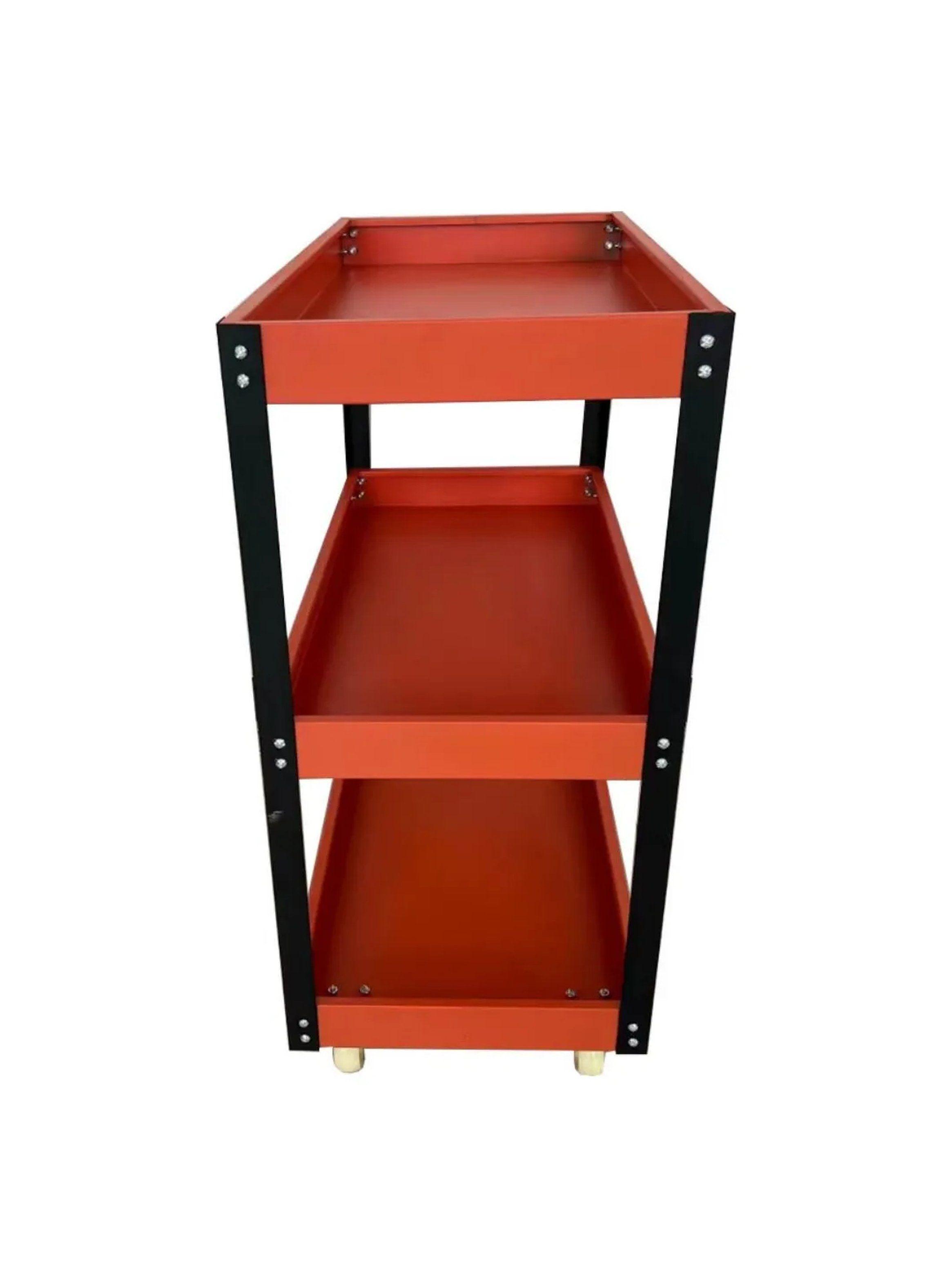 Carro de Herramientas de Metal 3 Niveles con Ruedas-1