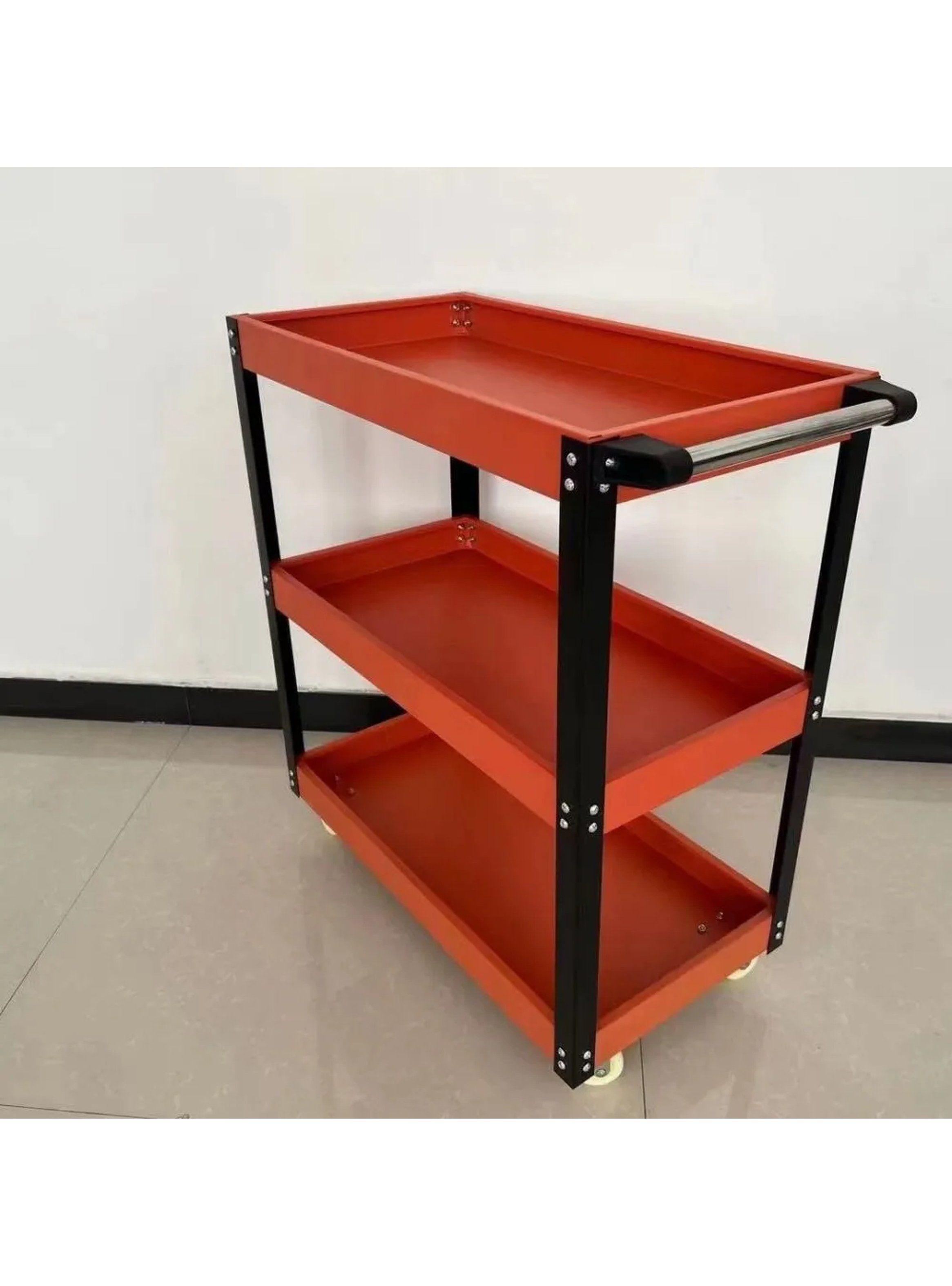 Carro de Herramientas de Metal 3 Niveles con Ruedas-3