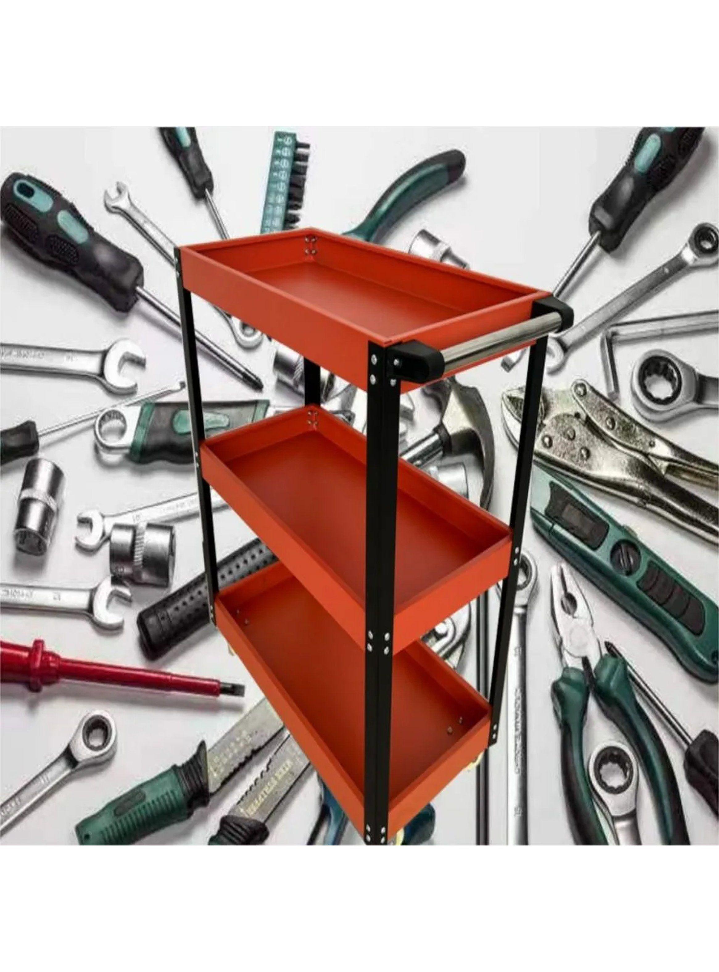 Carro de Herramientas de Metal 3 Niveles con Ruedas-8