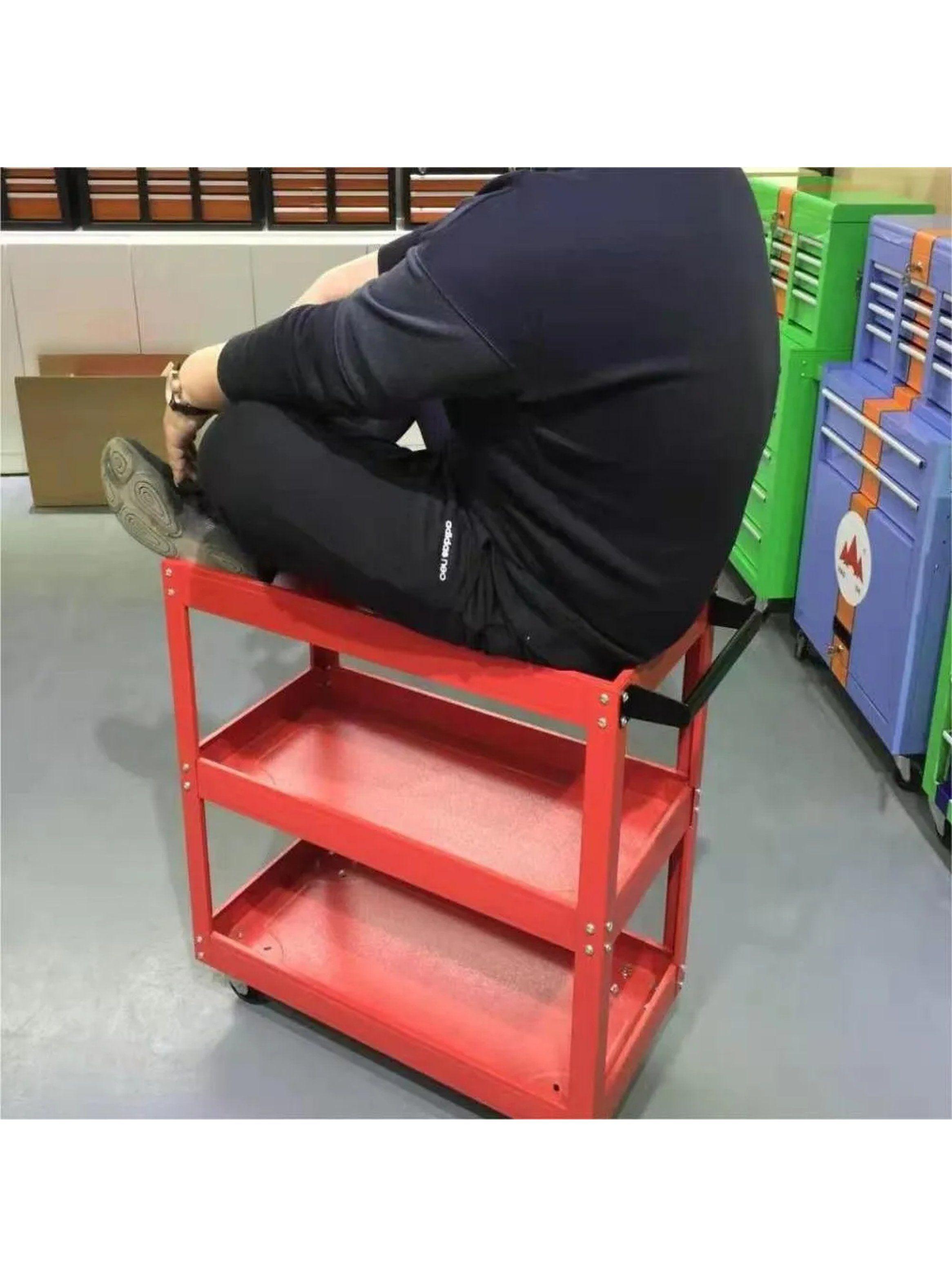 Carro de Herramientas de Metal 3 Niveles con Ruedas-9