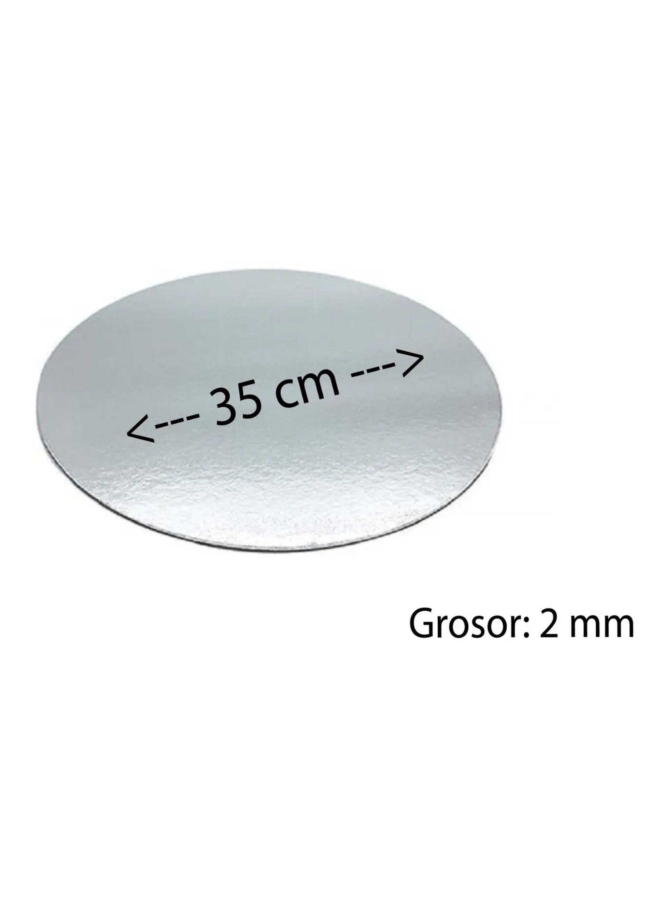 Base Redonda Para Tortas Aluminizada 35cm Pack 12 Unidades-1