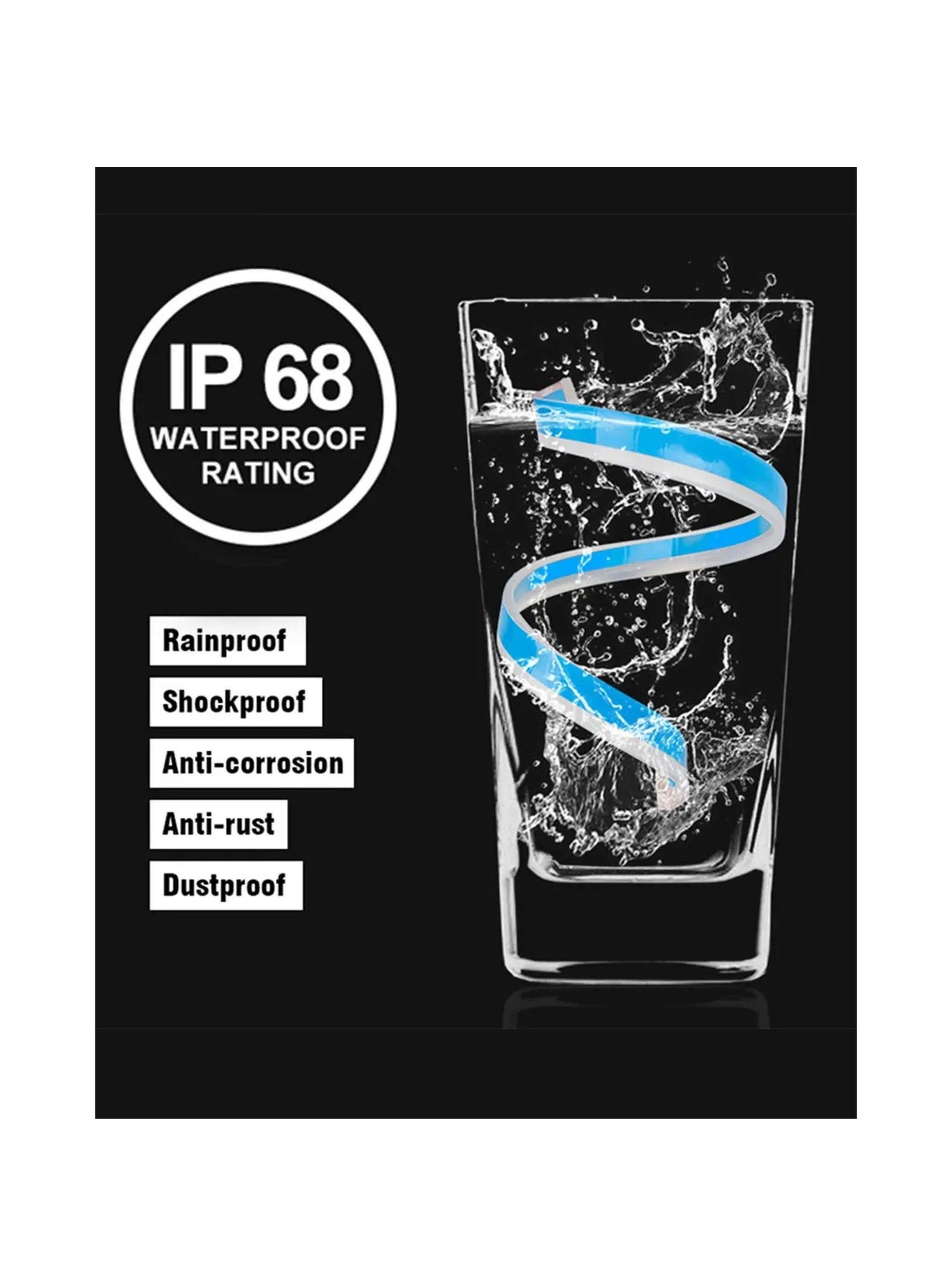 Tira LED Señal de Giro Fluida Impermeable IP68 Amarillo y Azul-2