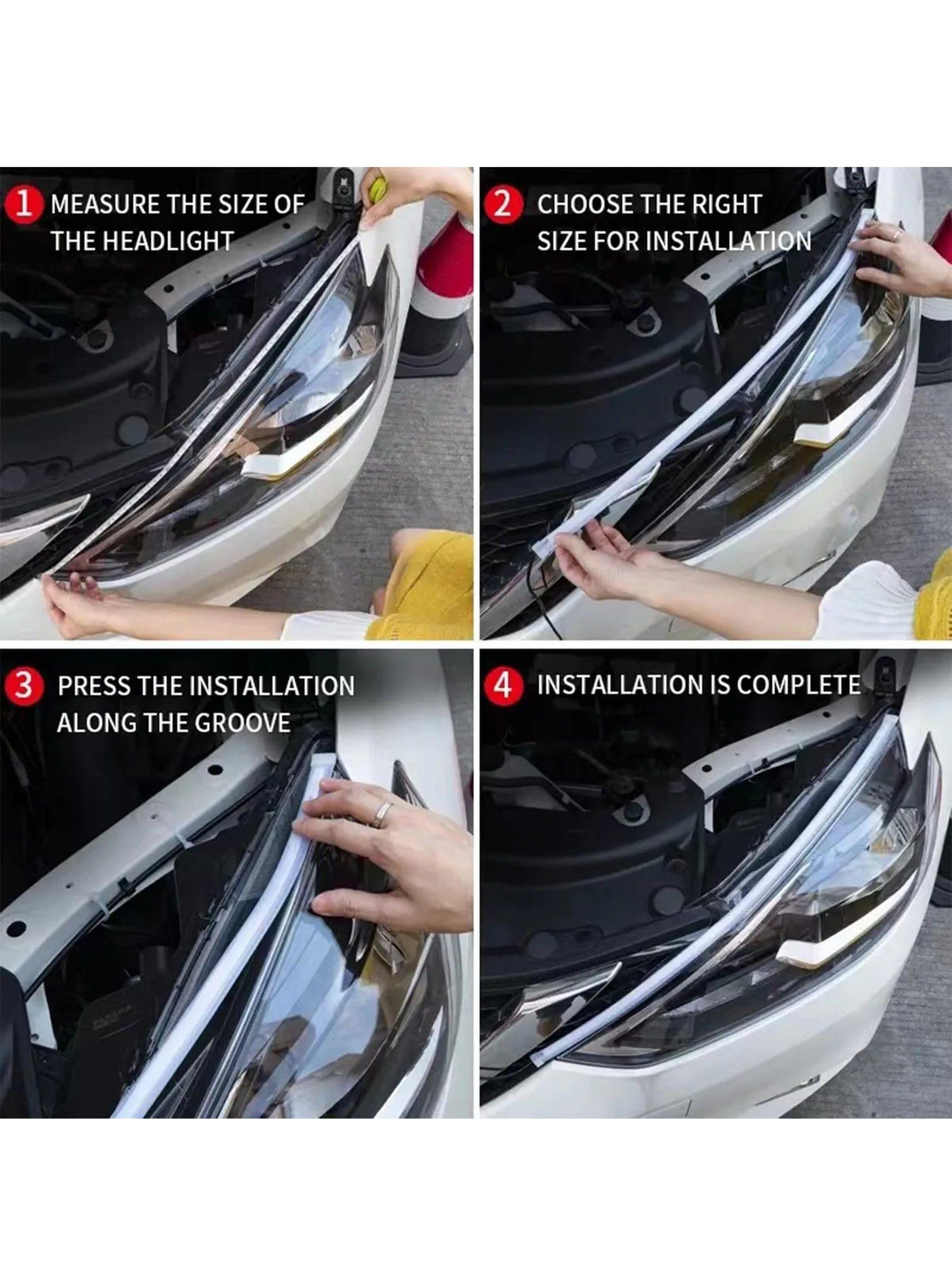 Tira LED Señal de Giro Fluida Impermeable IP68 Amarillo y Azul-7