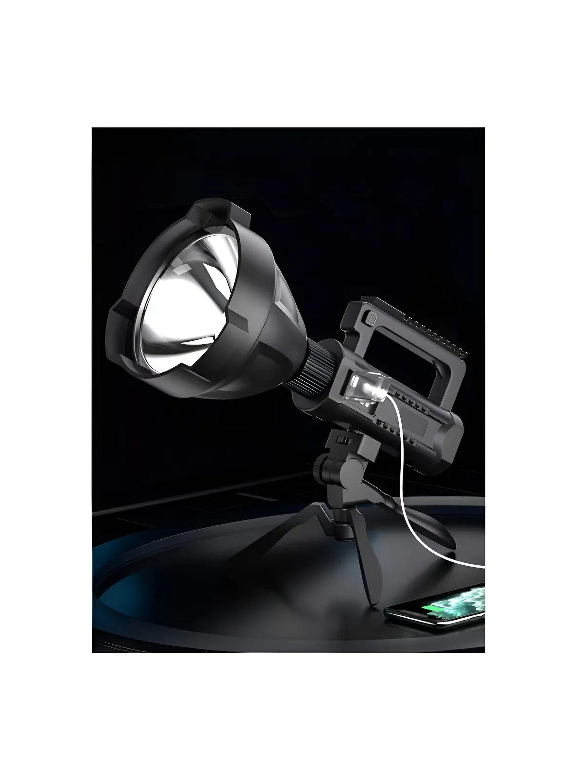 Linterna Recargable LED Portátil de Alta Potencia con Soporte USB-4