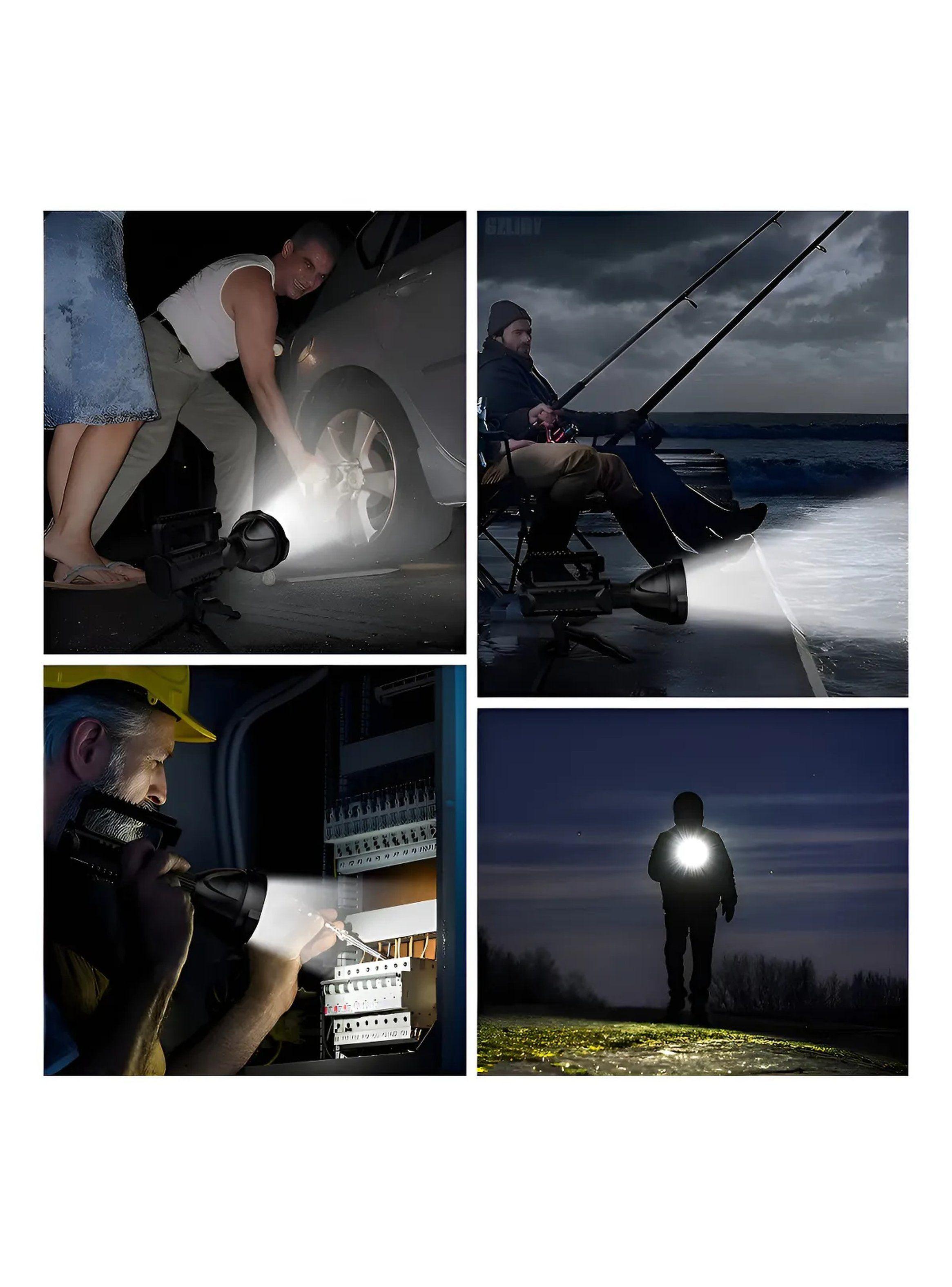 Linterna Recargable LED Portátil de Alta Potencia con Soporte USB-5