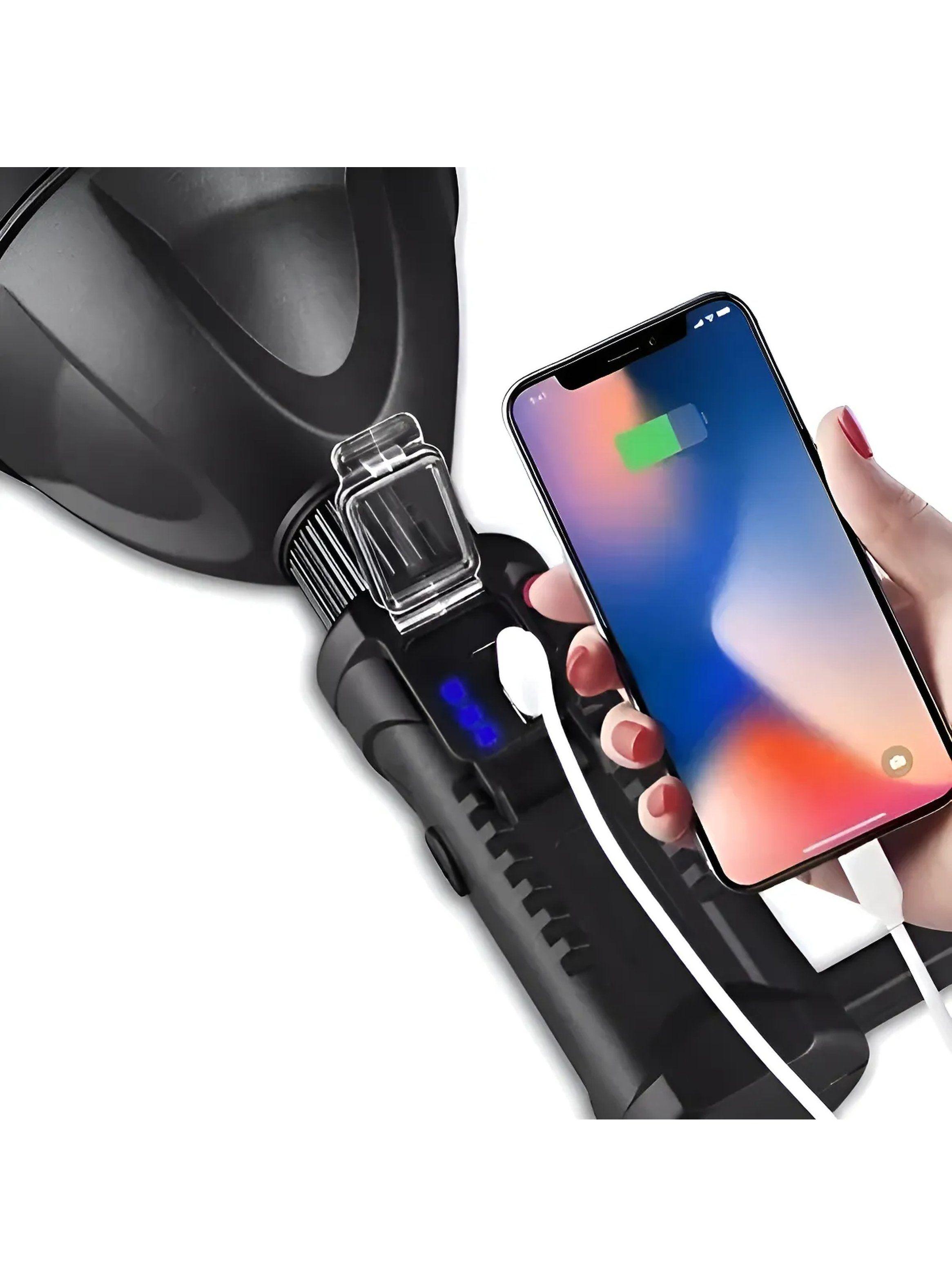 Linterna Recargable LED Portátil de Alta Potencia con Soporte USB-7