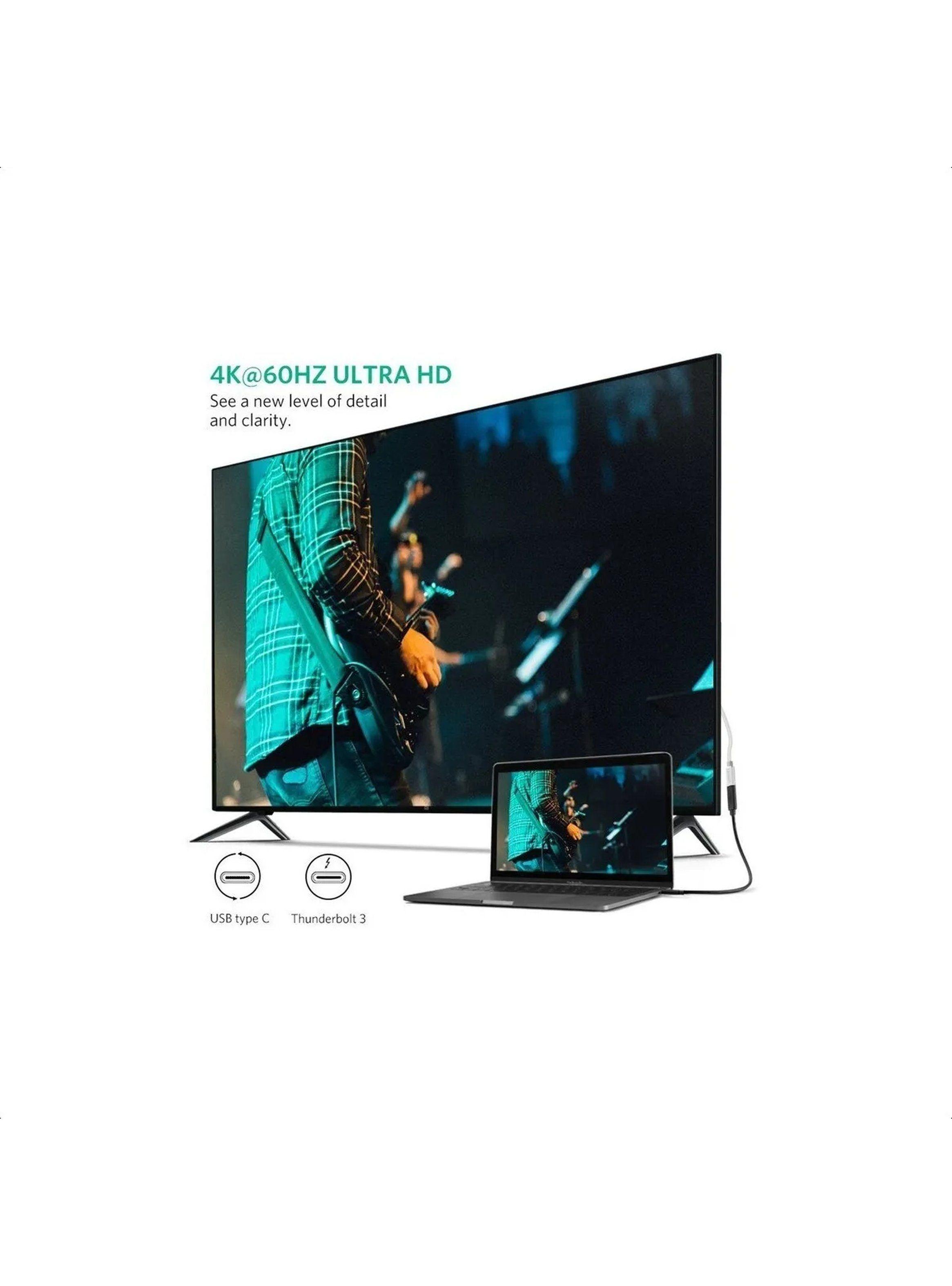 Cable USB Tipo C a HDMI Resolución 4K 60Hz Ultra HD-1