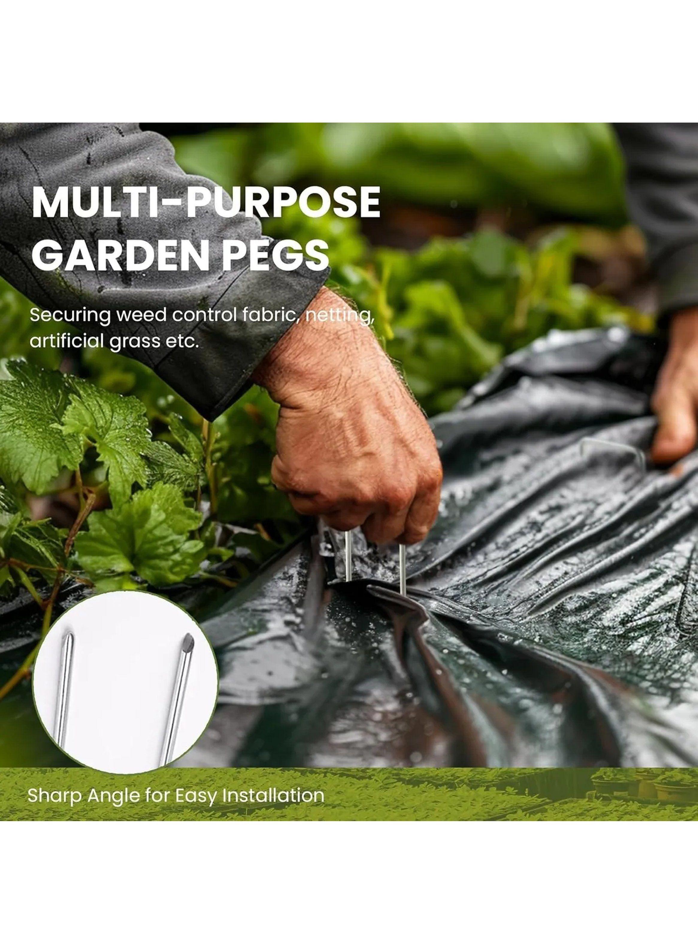 Estacas de Jardín Galvanizadas Resistentes al Óxido x100 | 150 mm x 36 mm-3