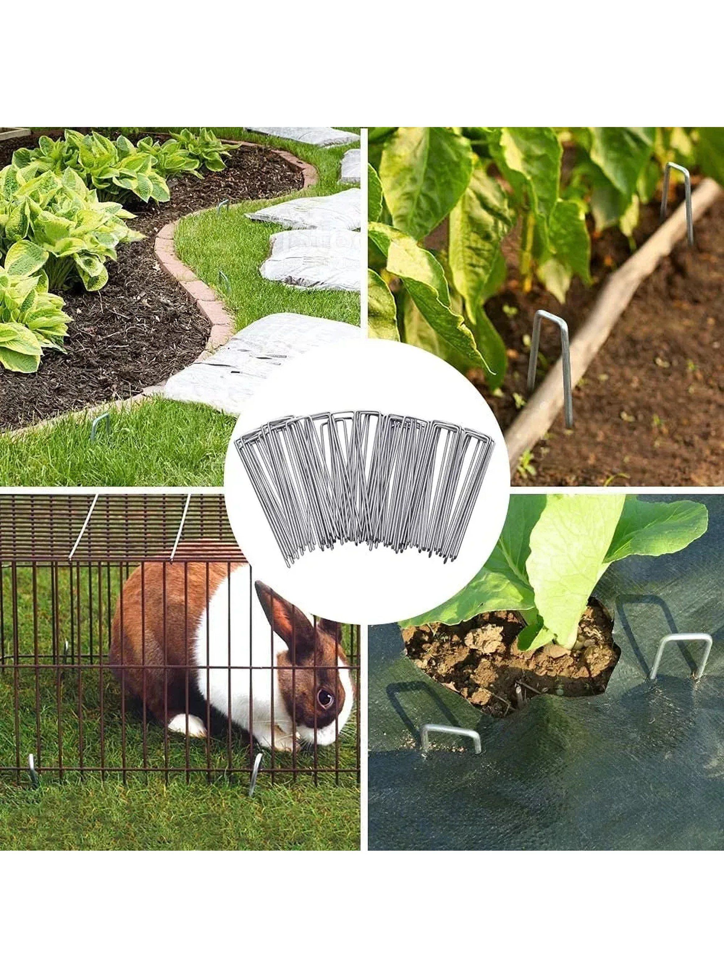 Estacas de Jardín Galvanizadas Resistentes al Óxido x100 | 150 mm x 36 mm-7