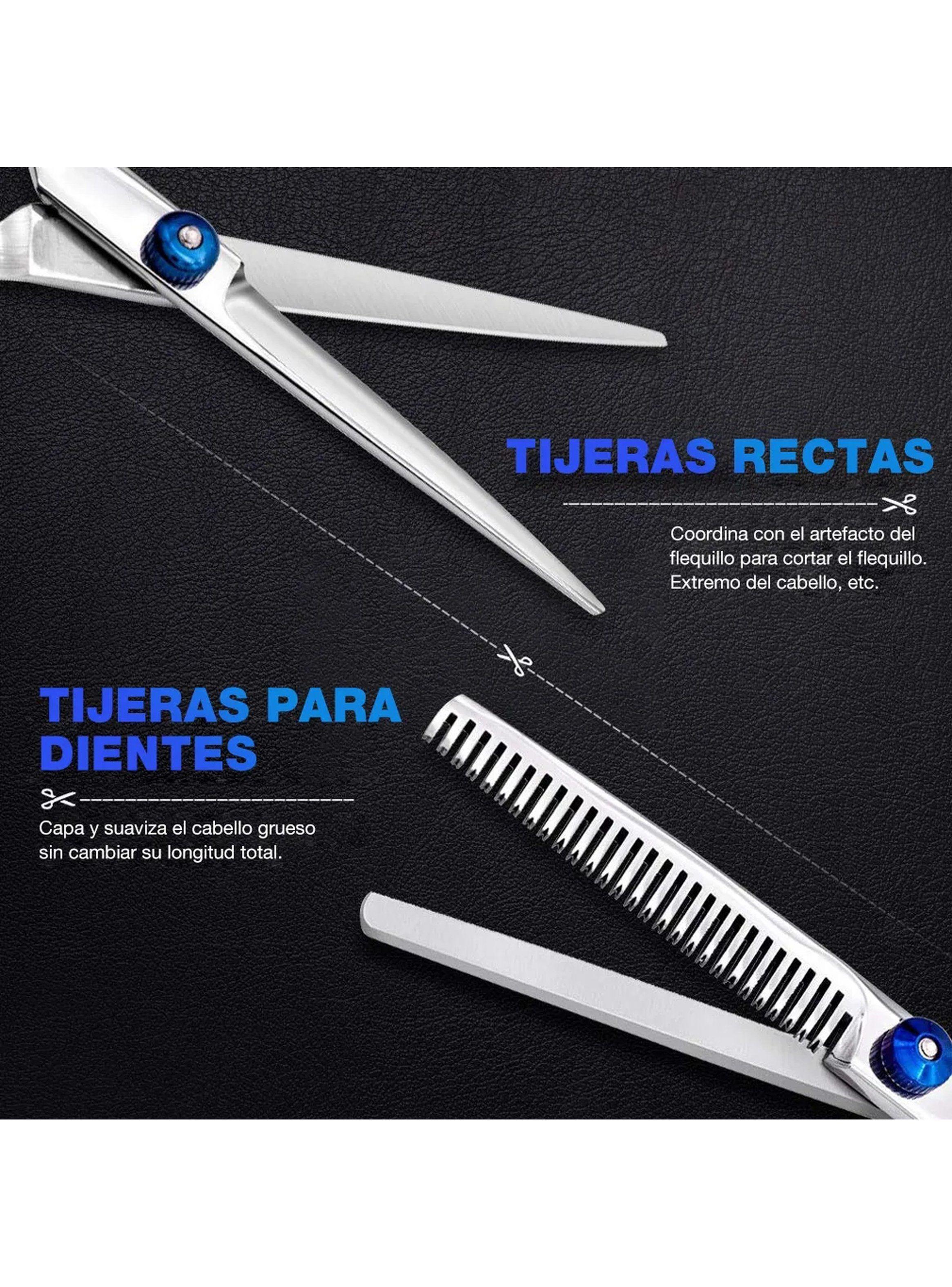 Set de Tijeras para Corte de Pelo Profesional Ajustables Acero Inoxidable-4
