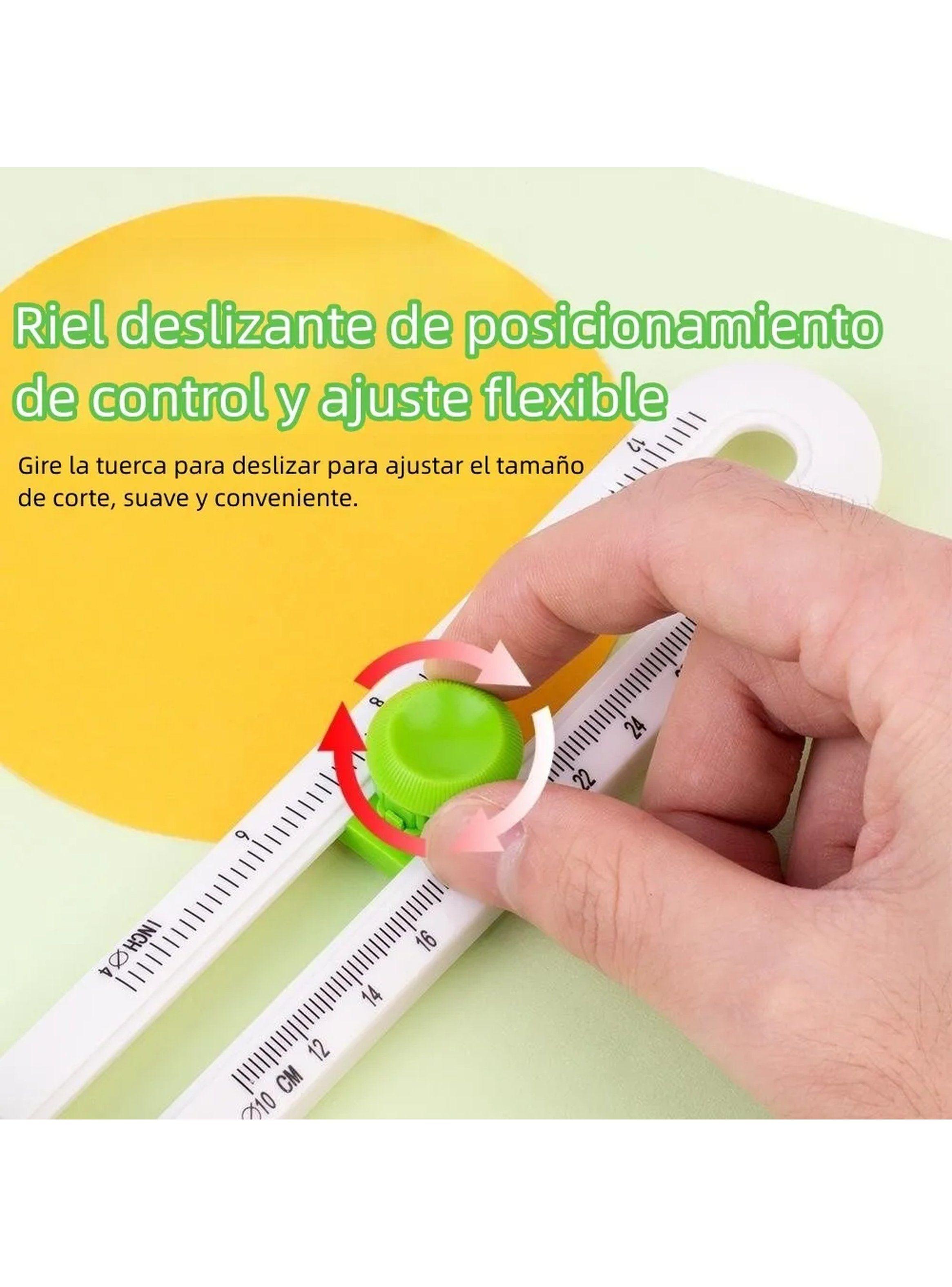 Cortador Circular de Papel Ajustable 10-32 cm Diámetro 2 Piezas-8