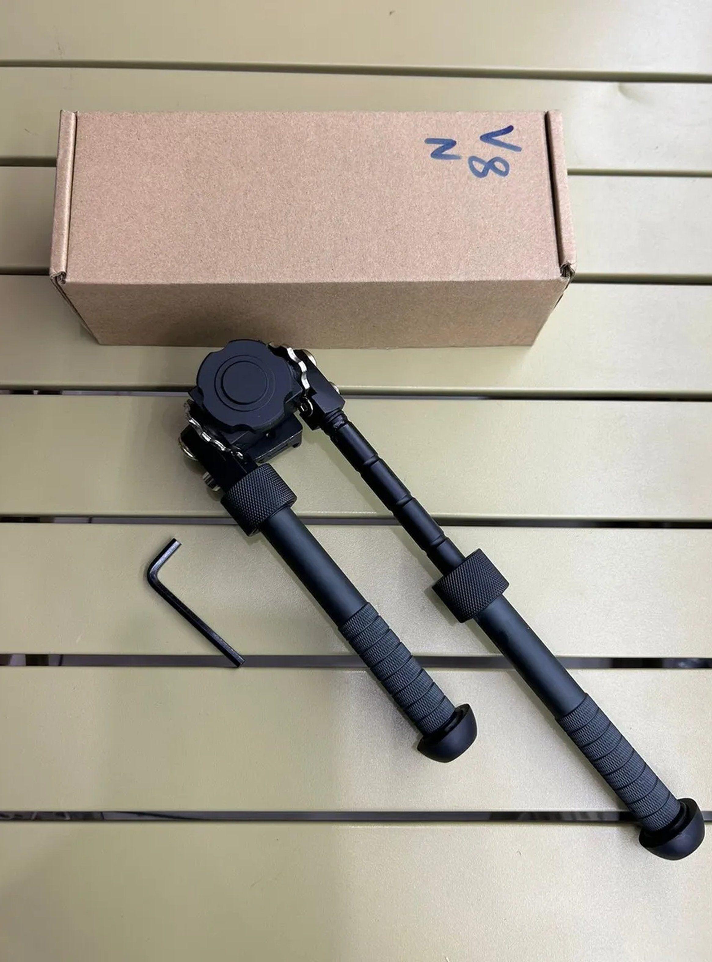 Bipode Ajustable para Rifles Aluminio Negro Tactical-2