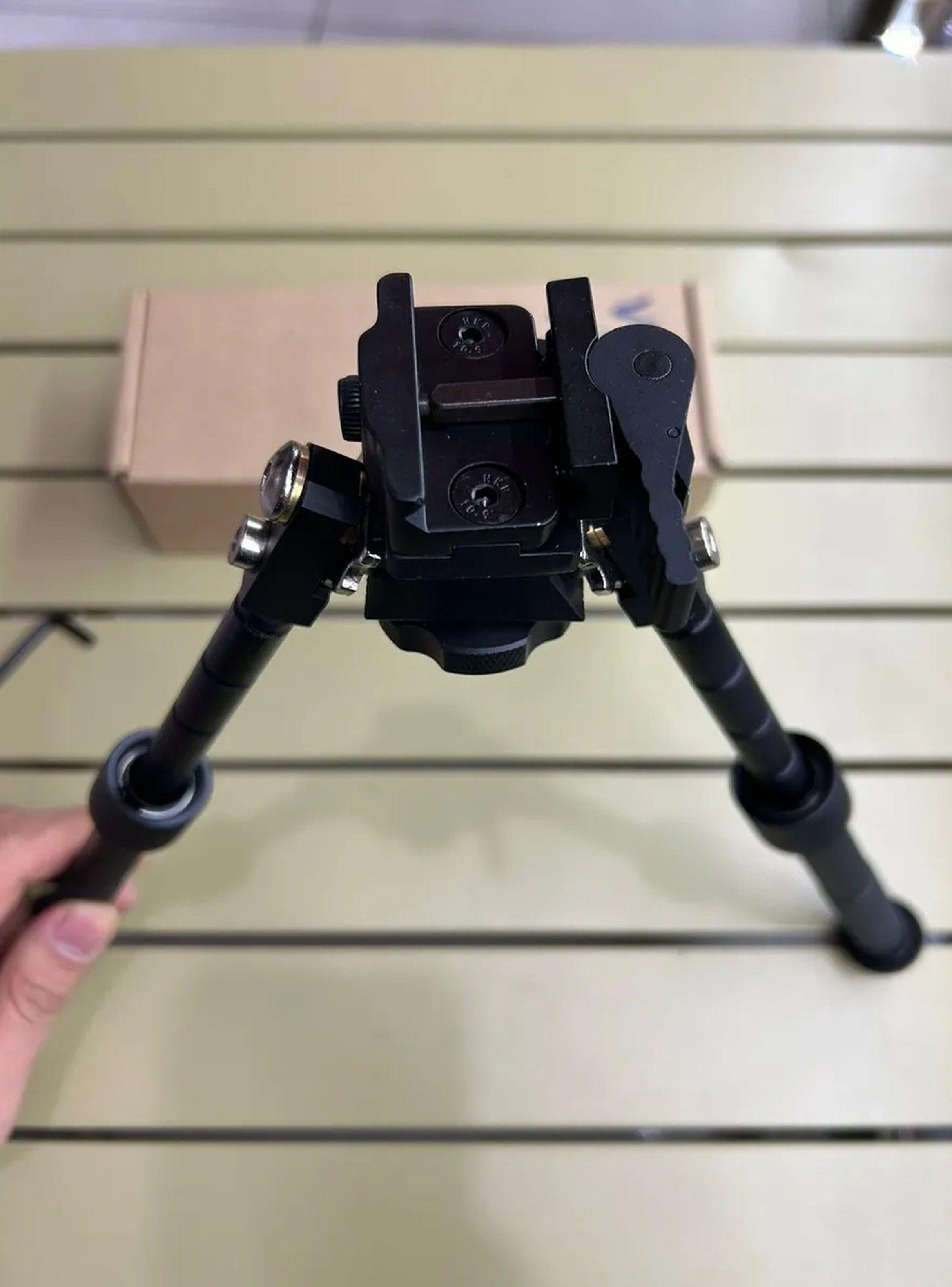 Bipode Ajustable para Rifles Aluminio Negro Tactical-3