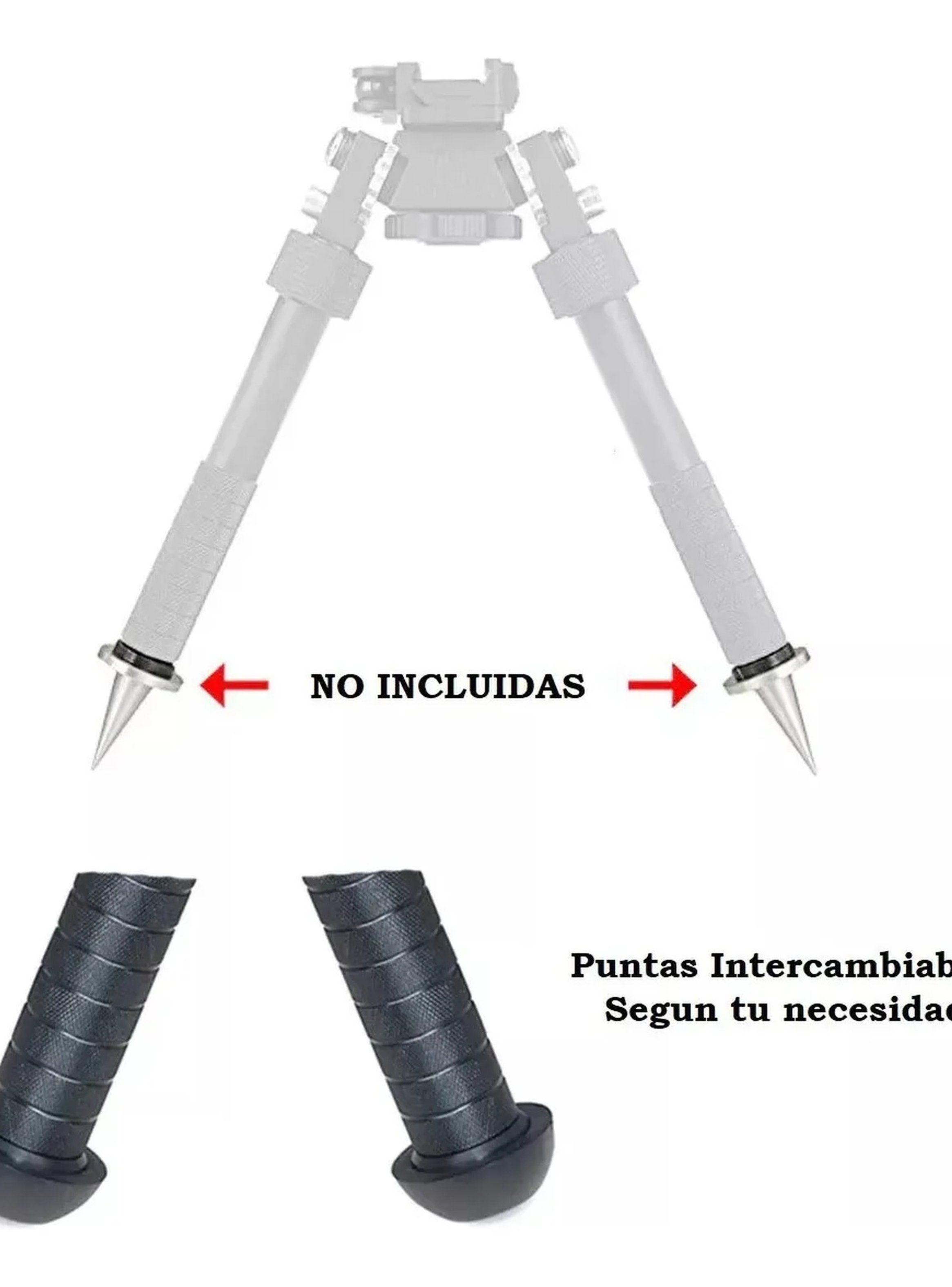 Bipode Ajustable para Rifles Aluminio Negro Tactical-8