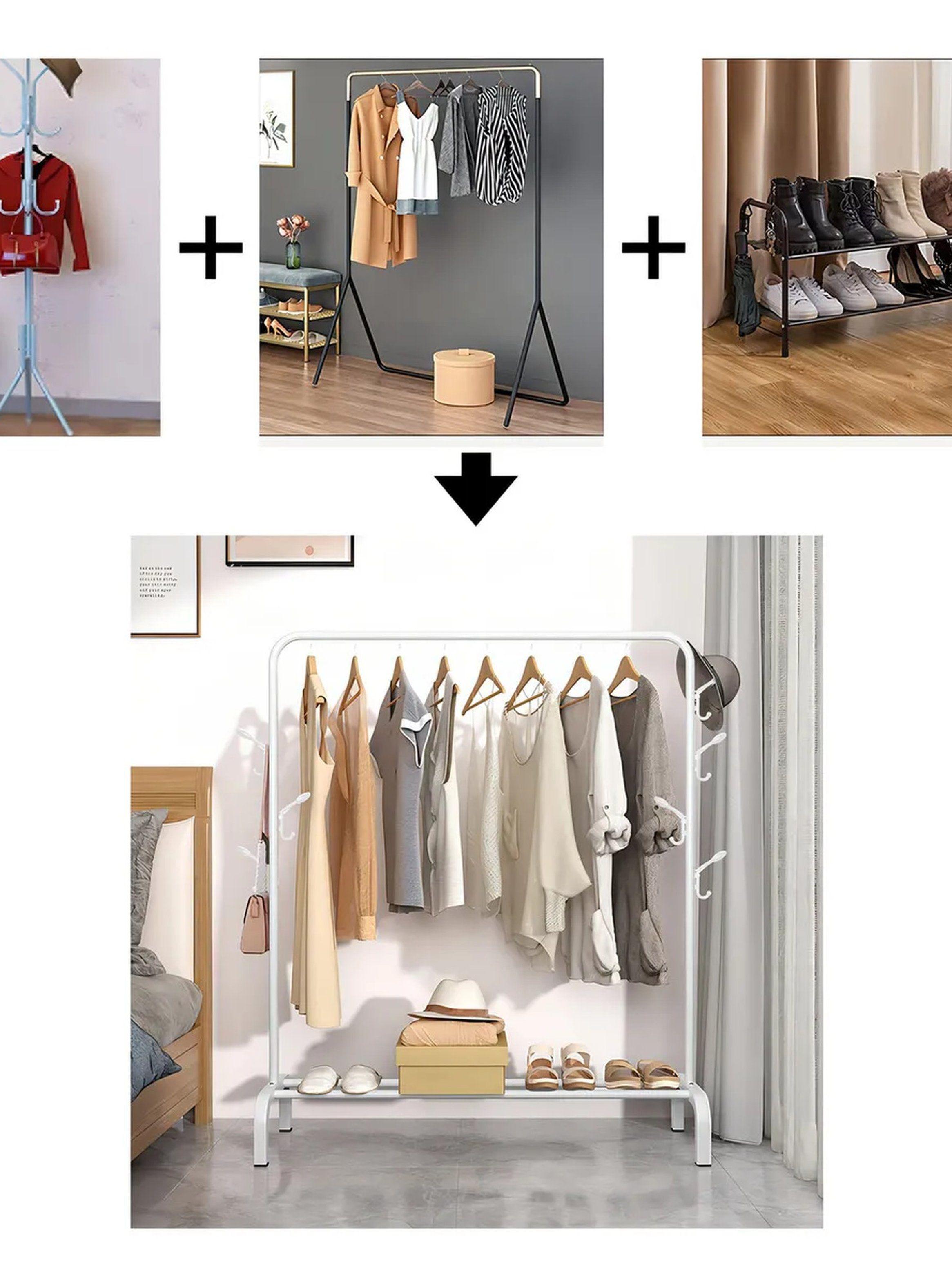 Rack de Ropa Multifuncional Metal Resistente 25MM Ajustable-3