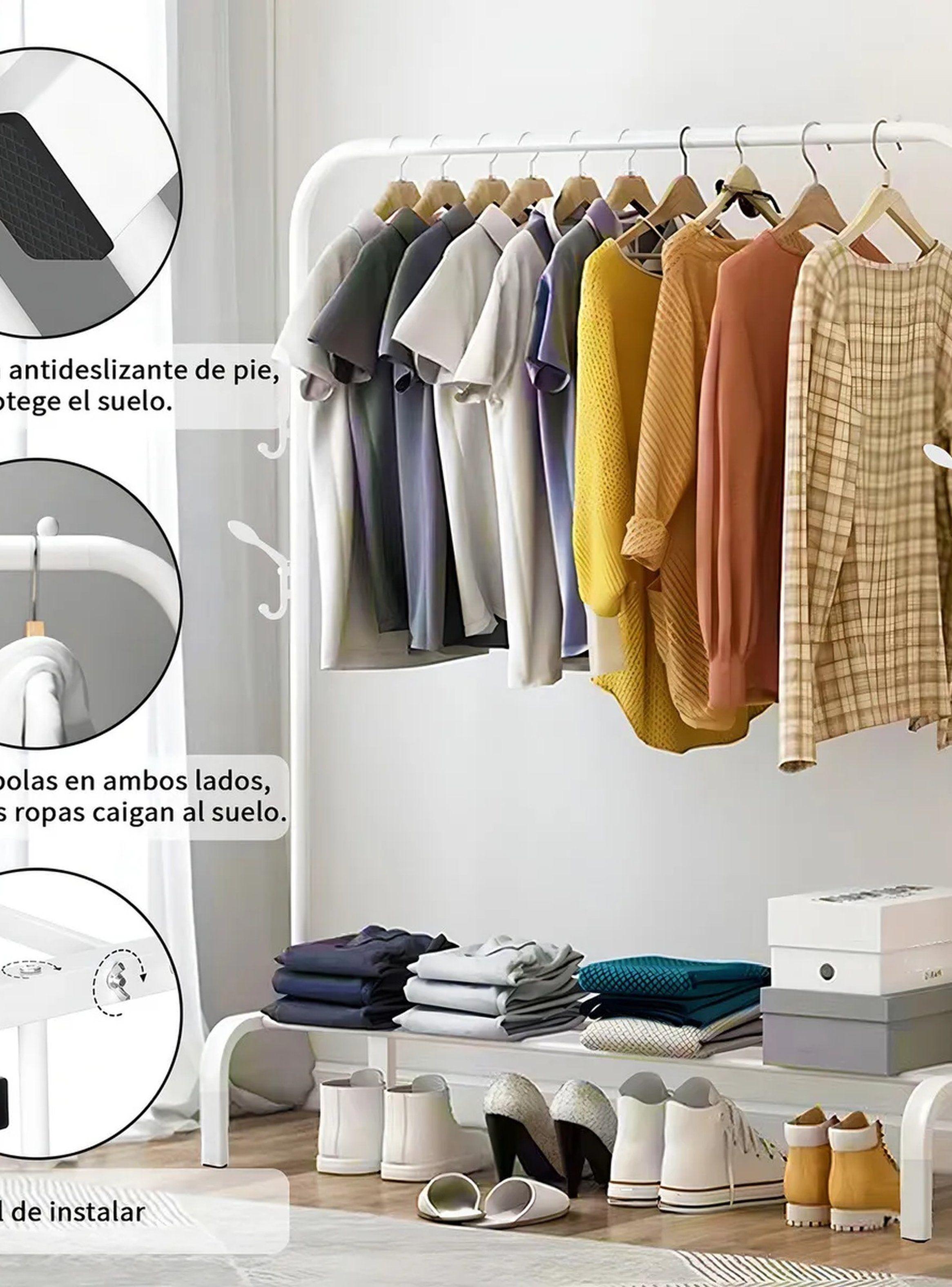 Rack de Ropa Multifuncional Metal Resistente 25MM Ajustable-4