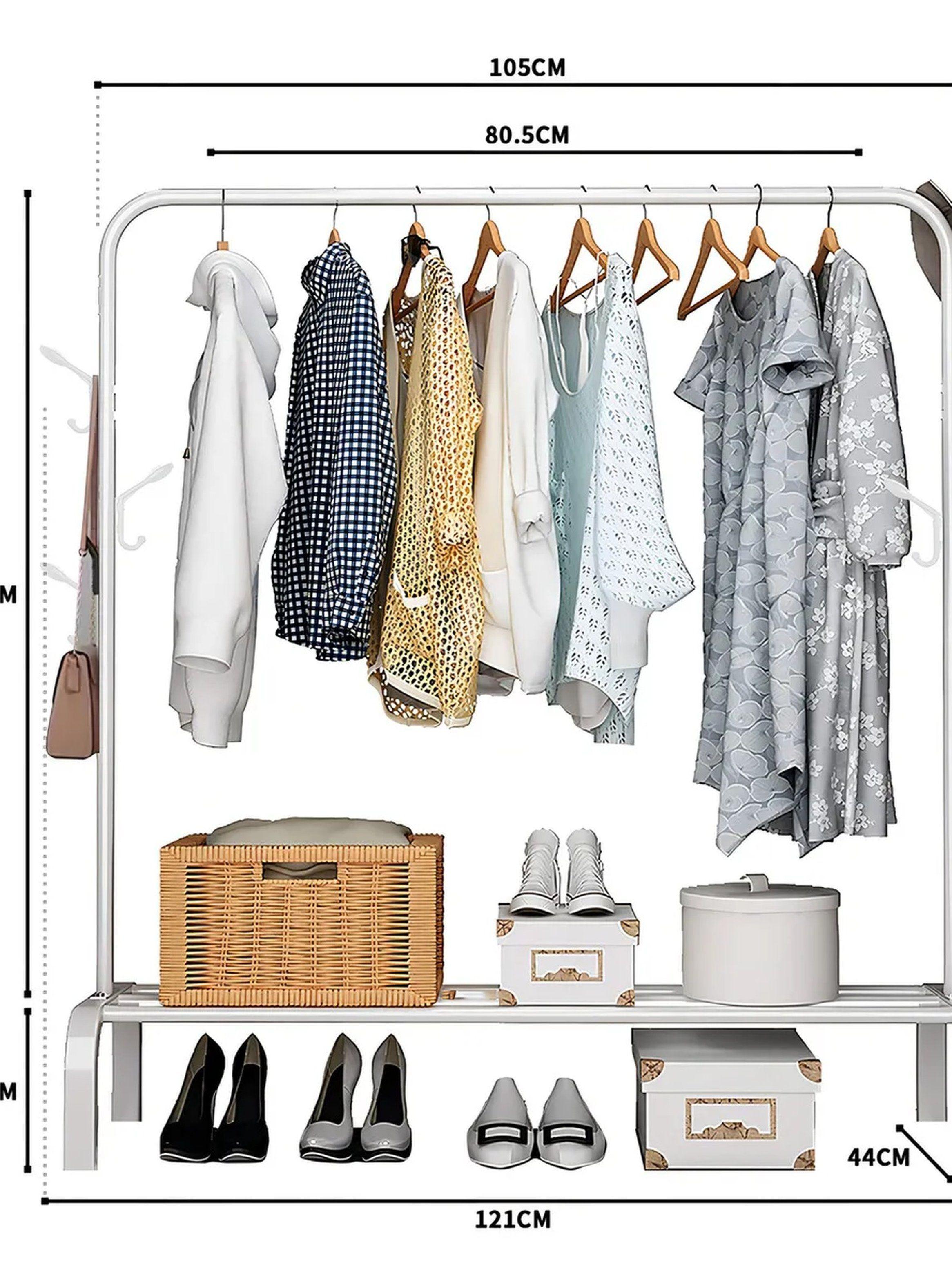 Rack de Ropa Multifuncional Metal Resistente 25MM Ajustable-7