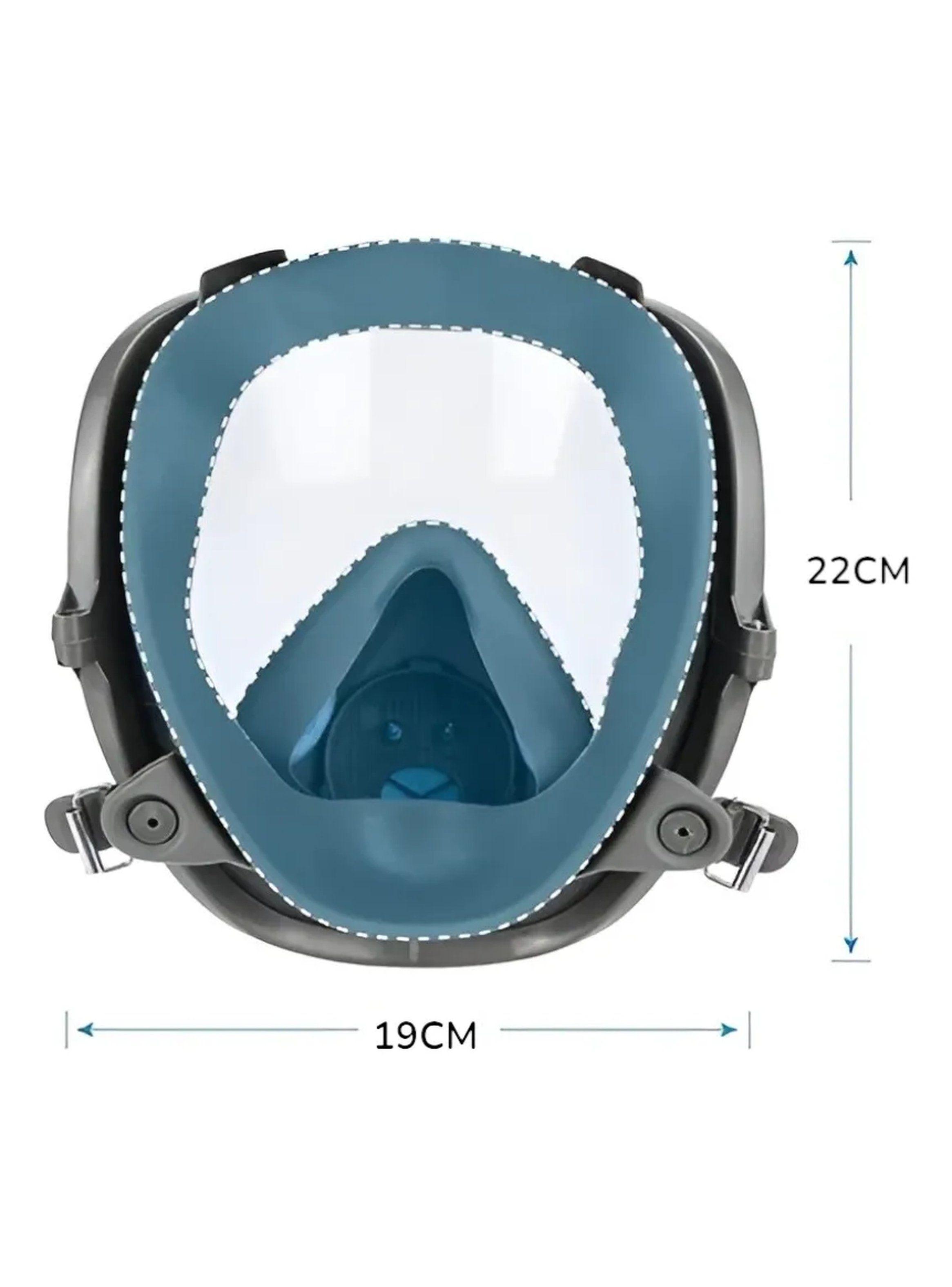Máscara Respiratoria de Cara Completa 22 x 19 cm Filtros Intercambiables-2