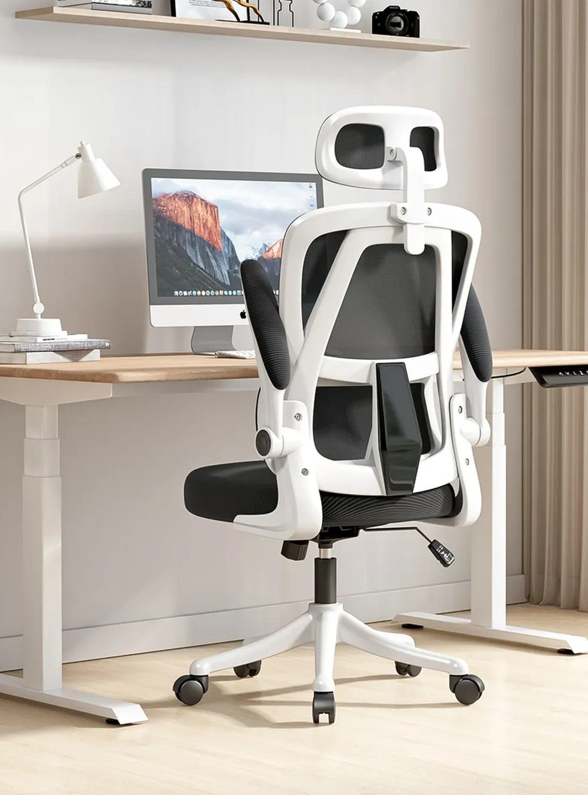 Silla de Oficina Ergonómica Ajustable Respaldo Separado con Soporte Lumbar-9
