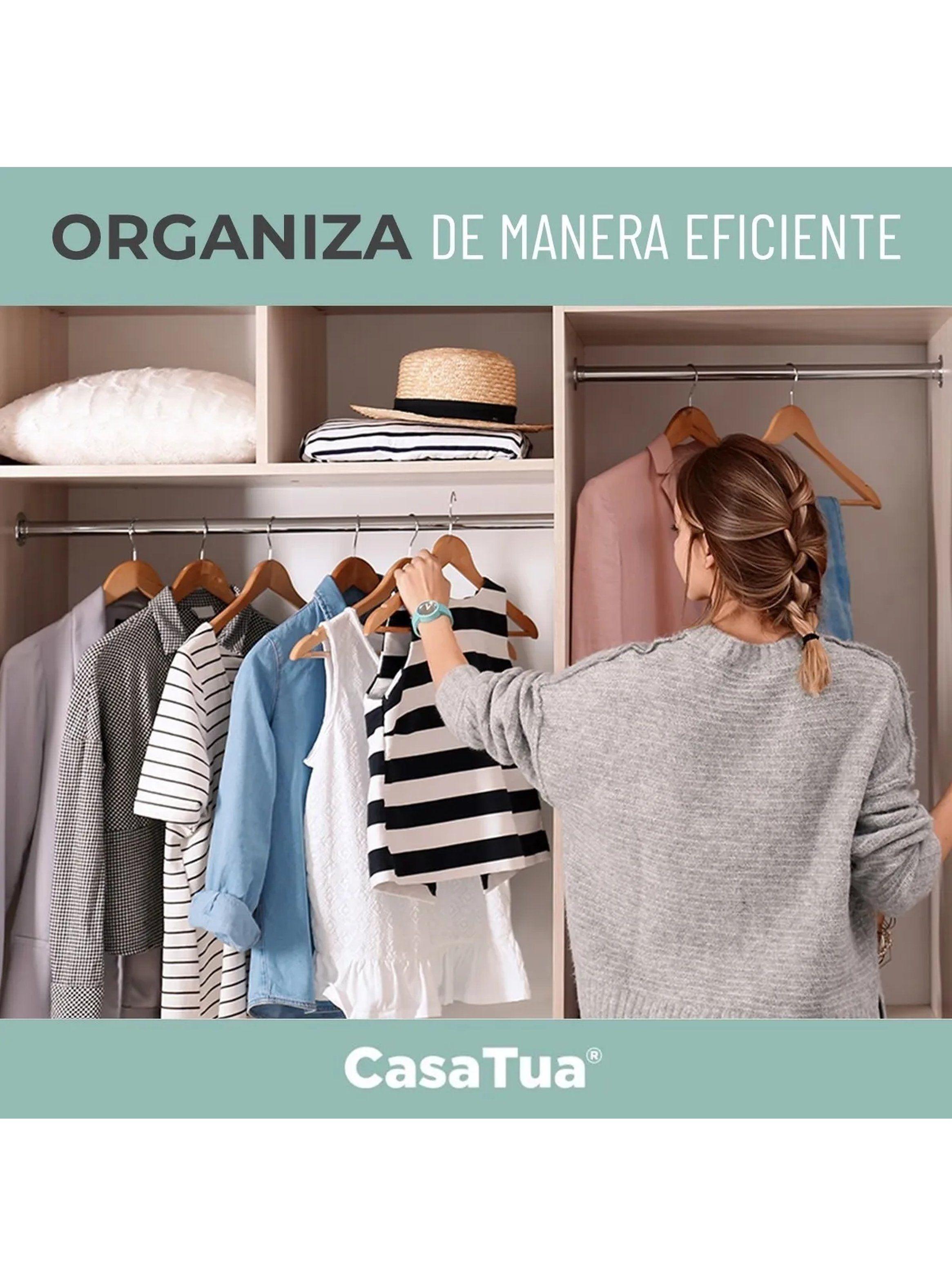 Perchas de Madera Antideslizantes con Goma Pack de 10-5