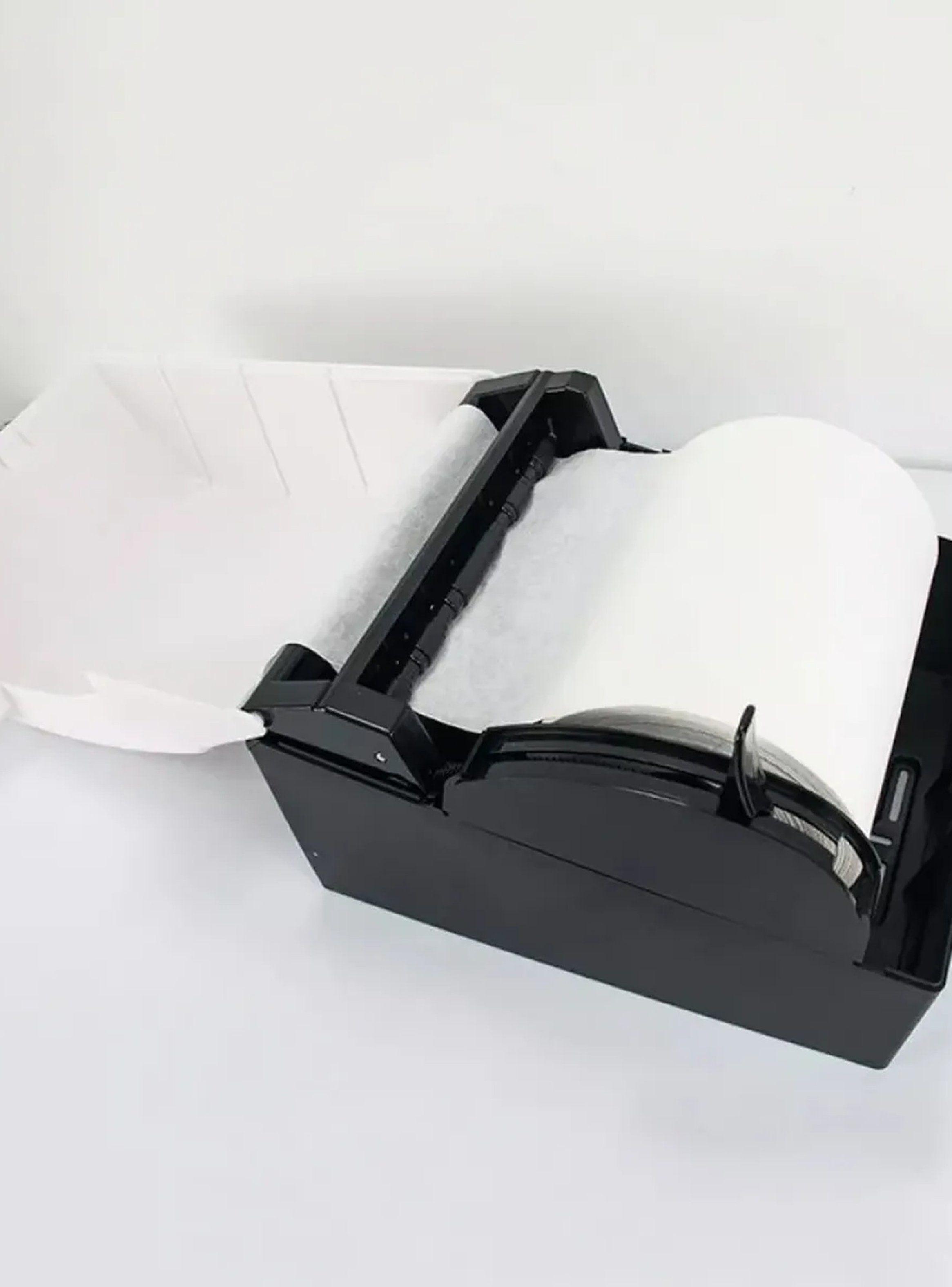 Dispensador De Papel Toalla Pared ABS Negro Blanco-3