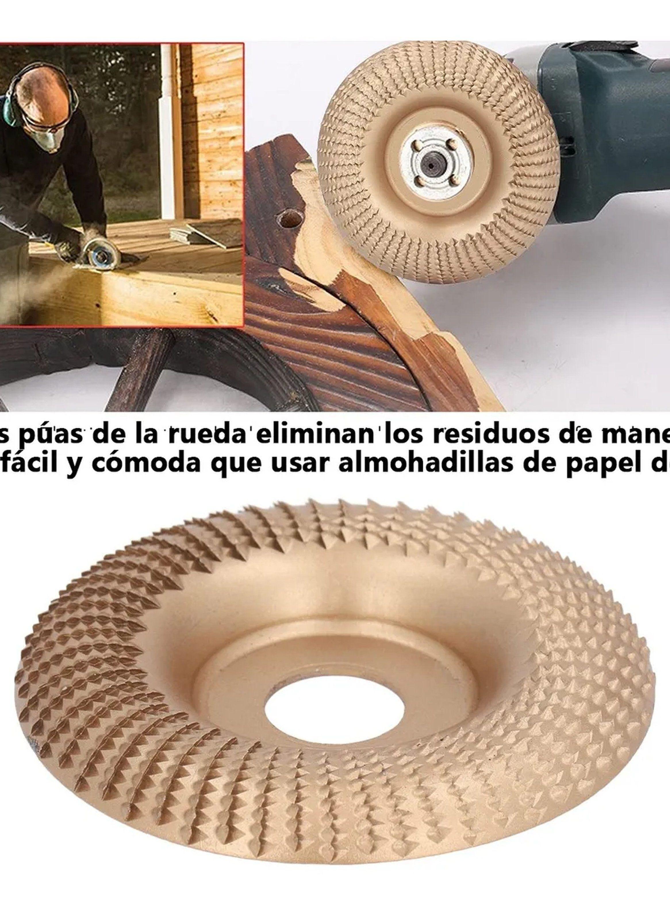 Disco Abrasivo para Amoladora Metal Madera 4 Piezas-7