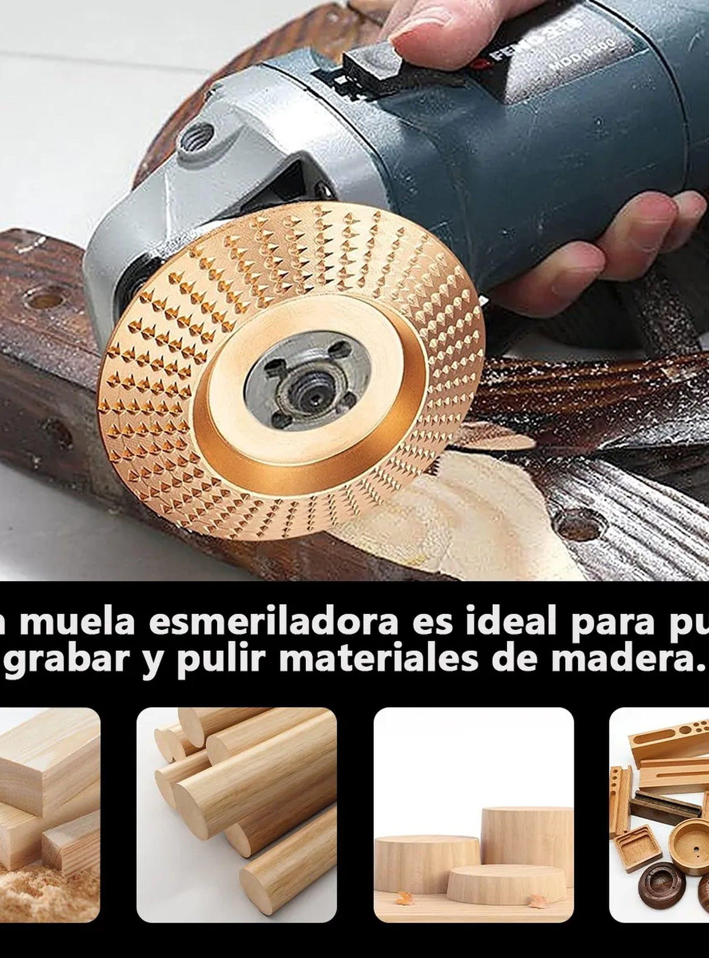 Disco Abrasivo para Amoladora Metal Madera 4 Piezas-8