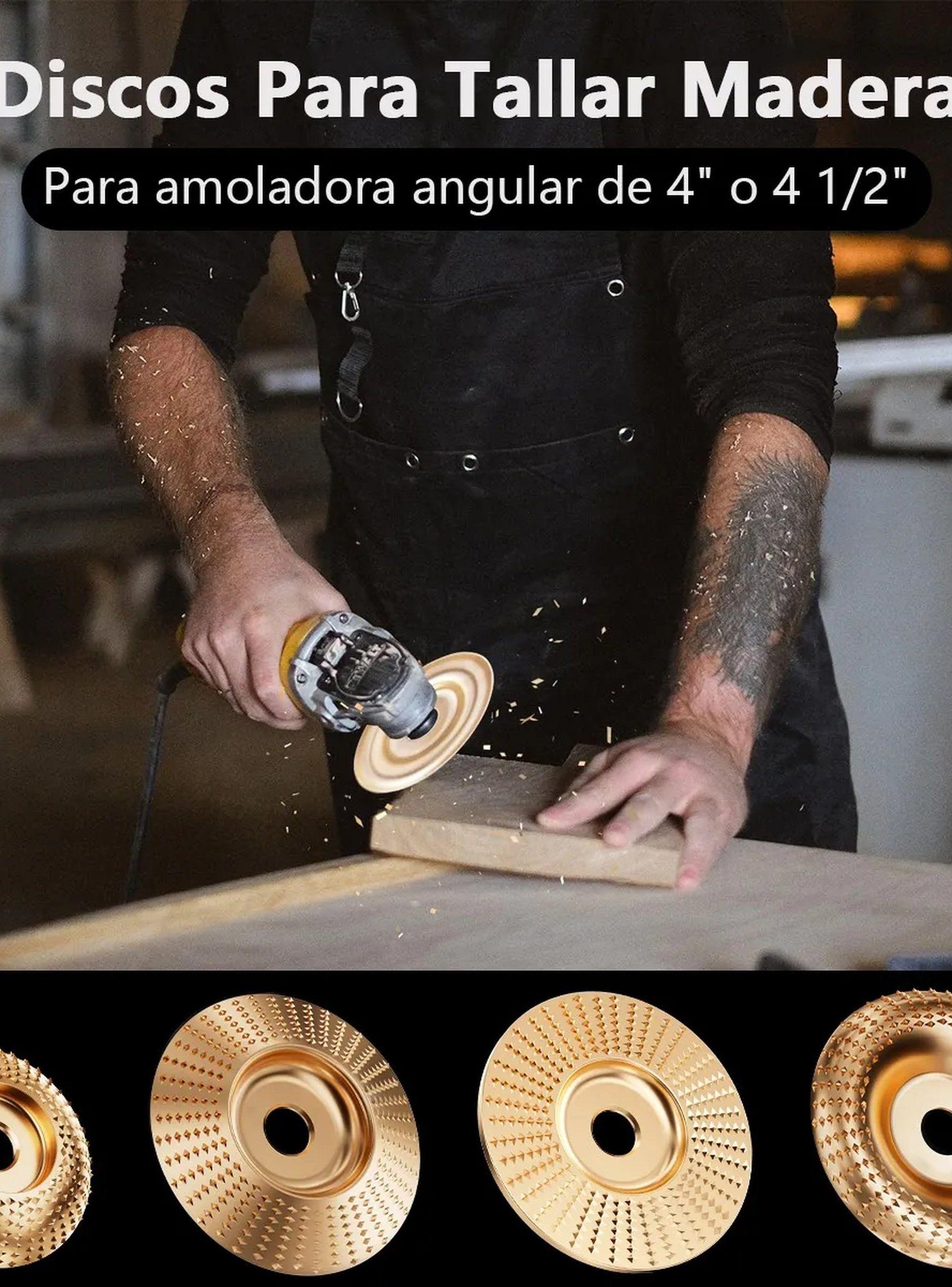 Disco Abrasivo para Amoladora Metal Madera 4 Piezas-9