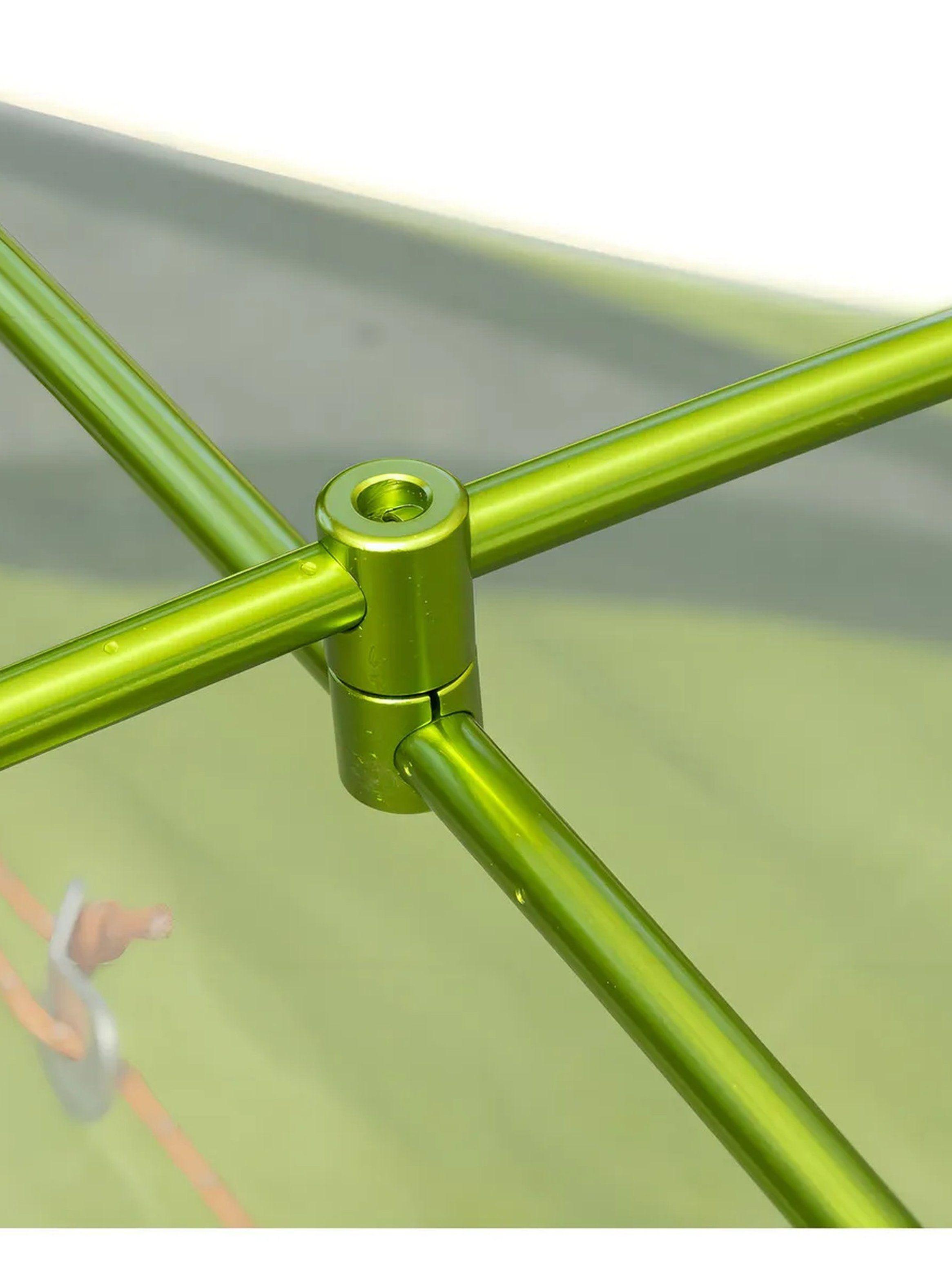 Carpa Doble Impermeable Ligera 4 Temporadas Verde-Fluor-6