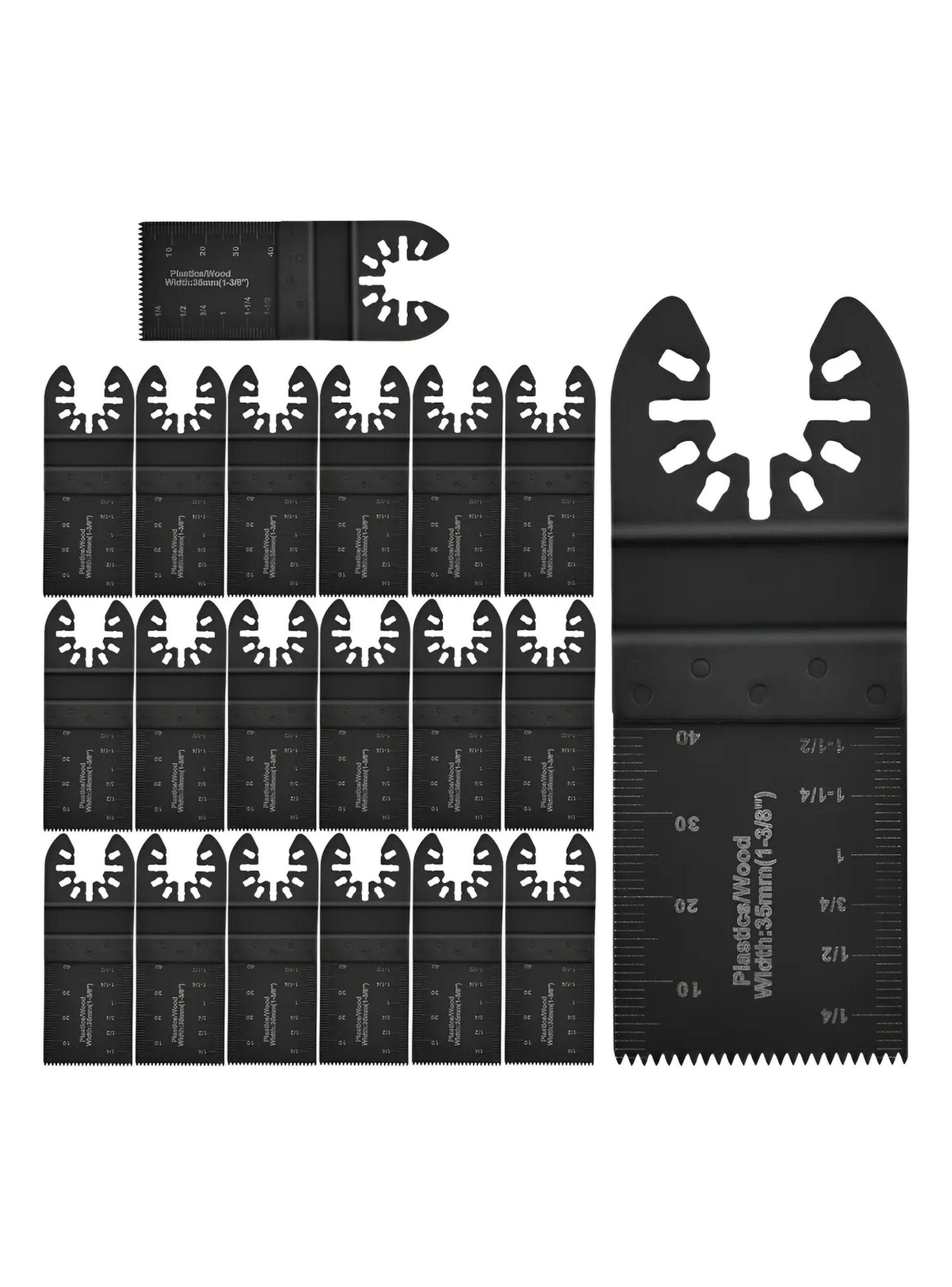Hoja Oscilante de Sierra Multiherramienta 32mm Compatible con Madera y Plástico-0