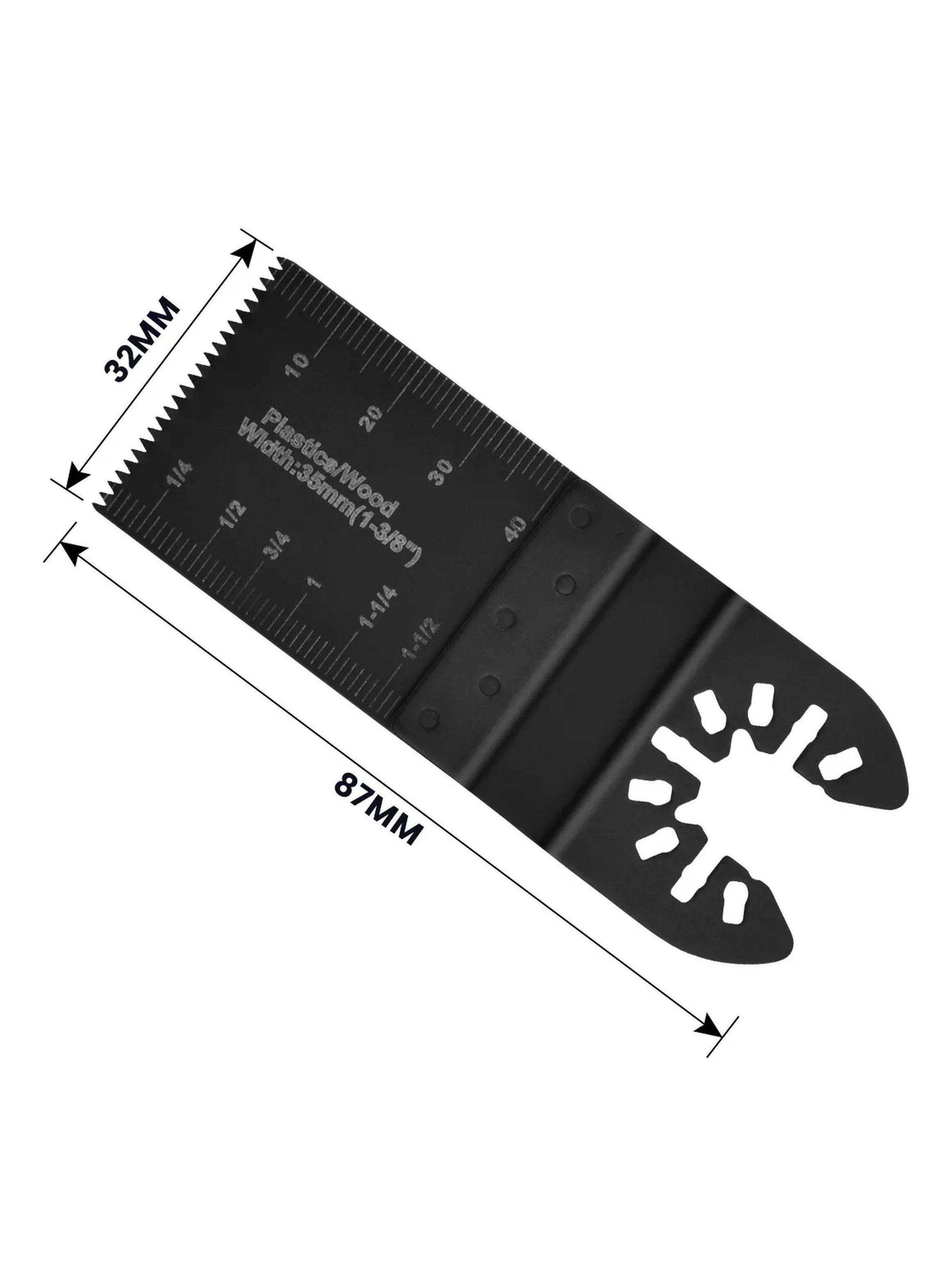 Hoja Oscilante de Sierra Multiherramienta 32mm Compatible con Madera y Plástico-1