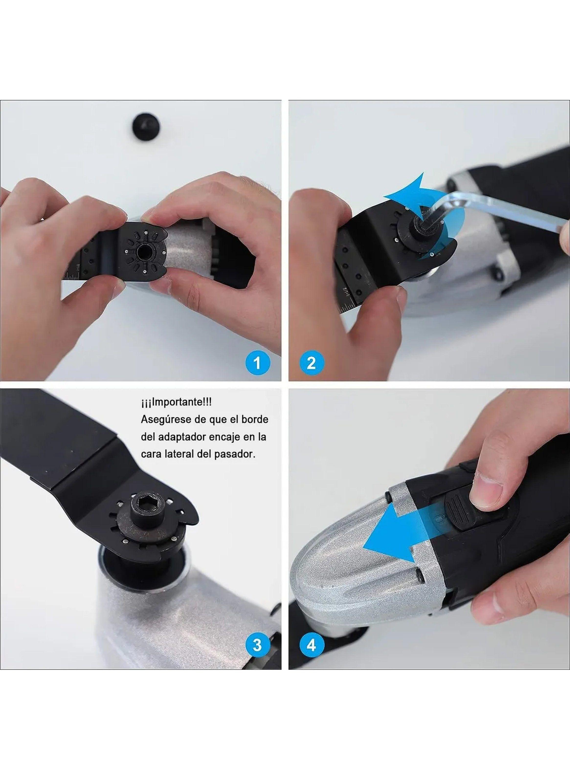 Hoja Oscilante de Sierra Multiherramienta 32mm Compatible con Madera y Plástico-6