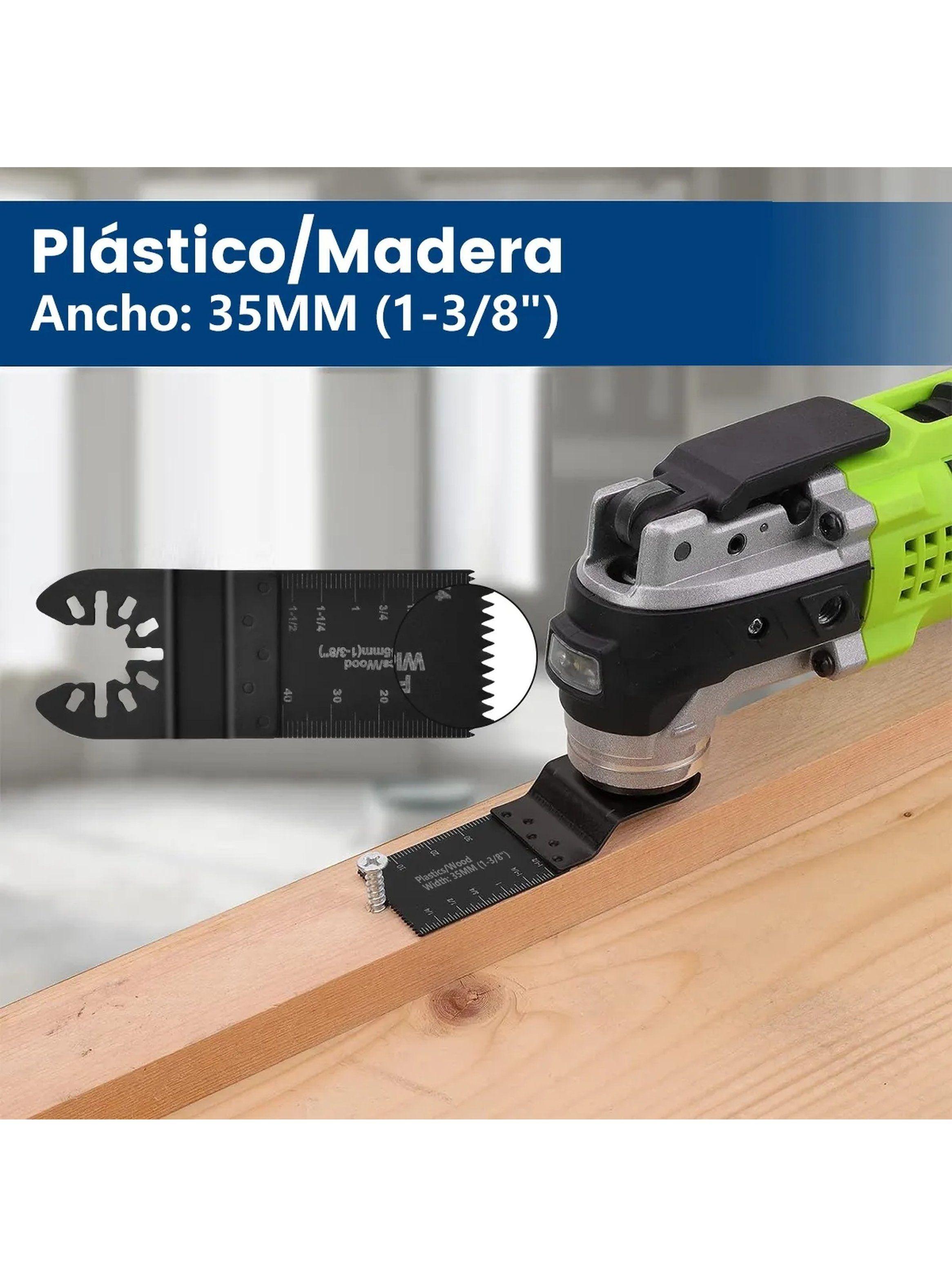 Hoja Oscilante de Sierra Multiherramienta 32mm Compatible con Madera y Plástico-8