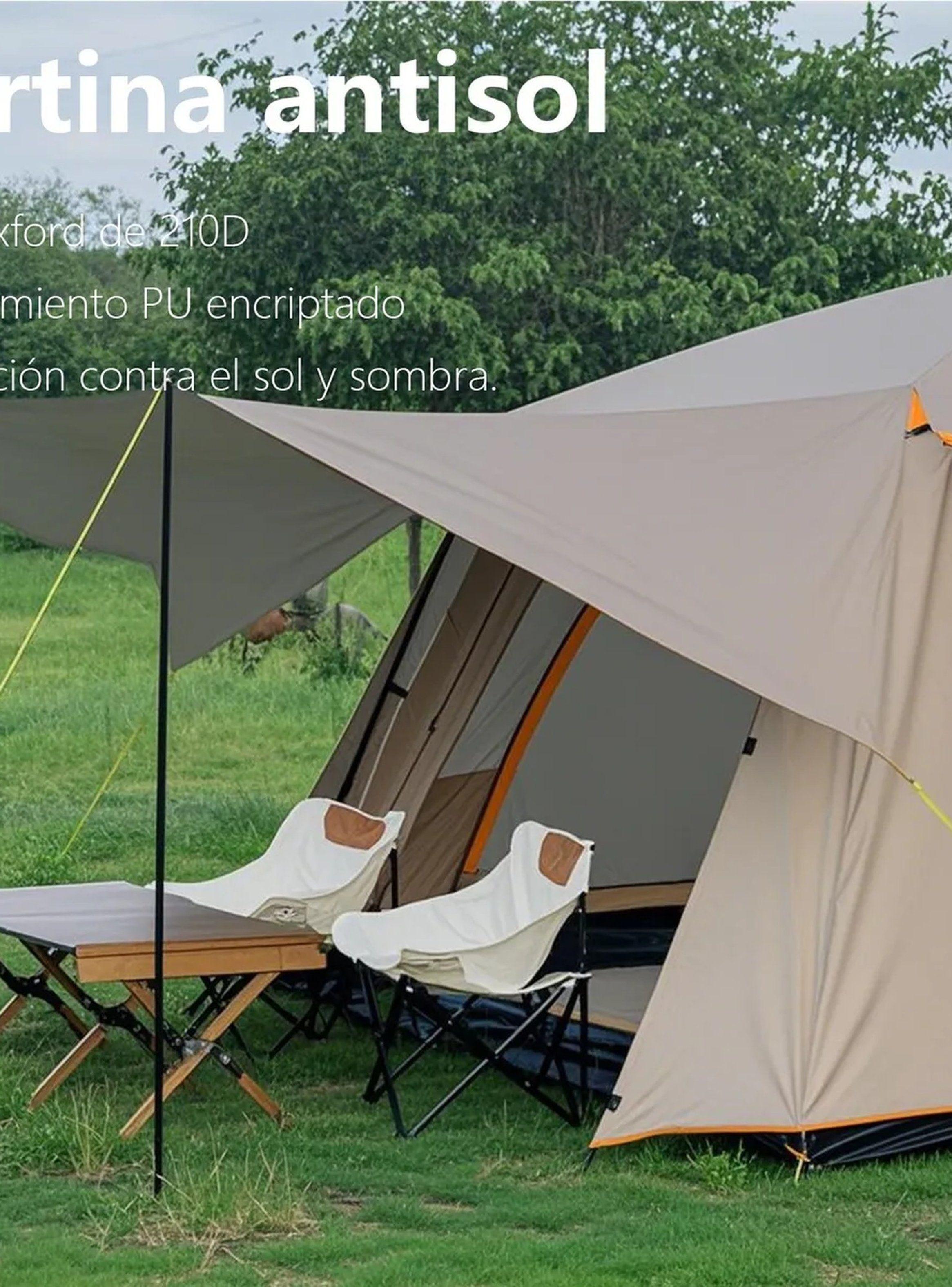 Carpa de Campaña Familiar Oxford Antisol 10 Personas Impermeable-2
