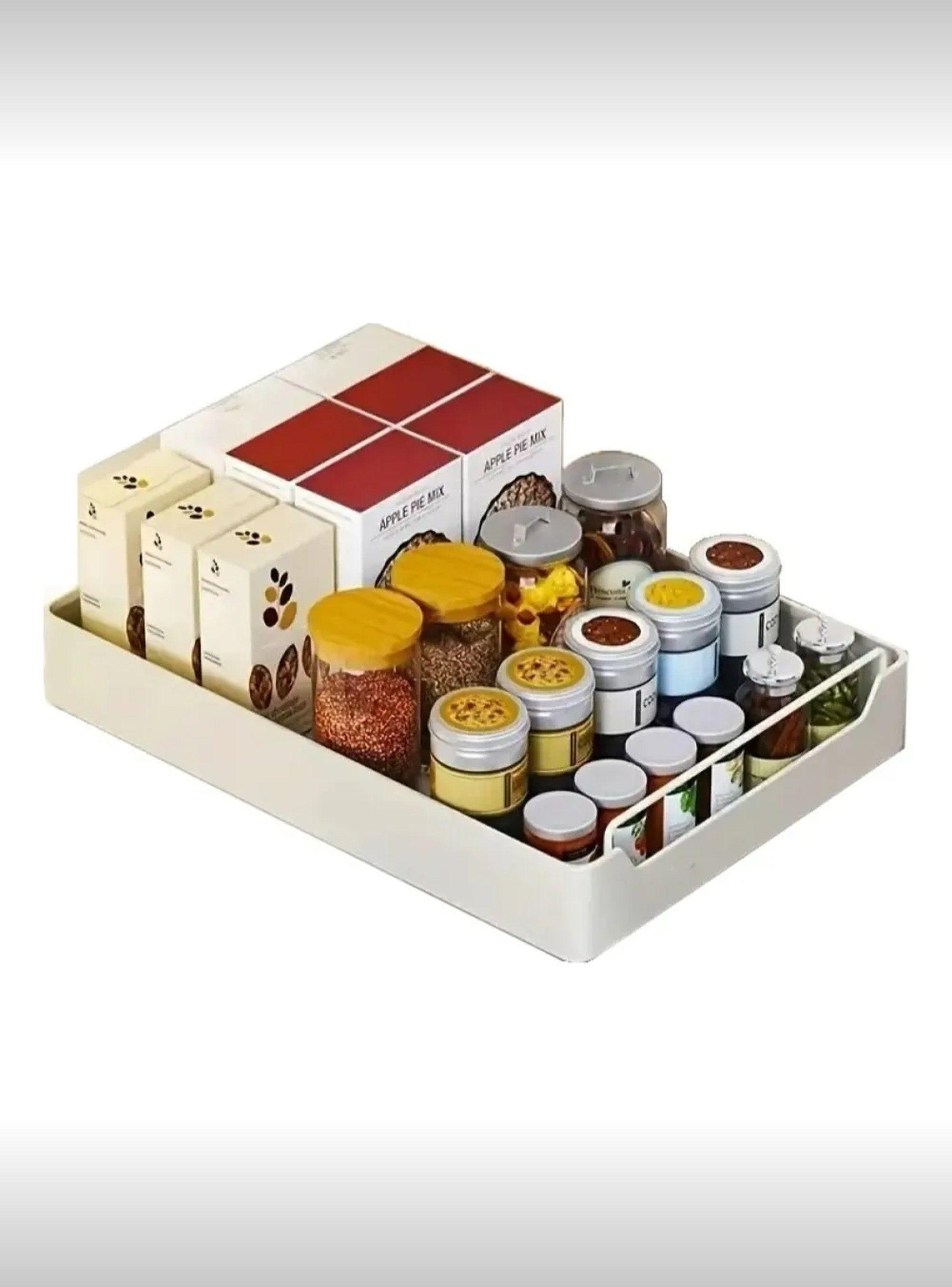 Organizador de Cocina Plástico Multifuncional Adhesivo Blanco-0